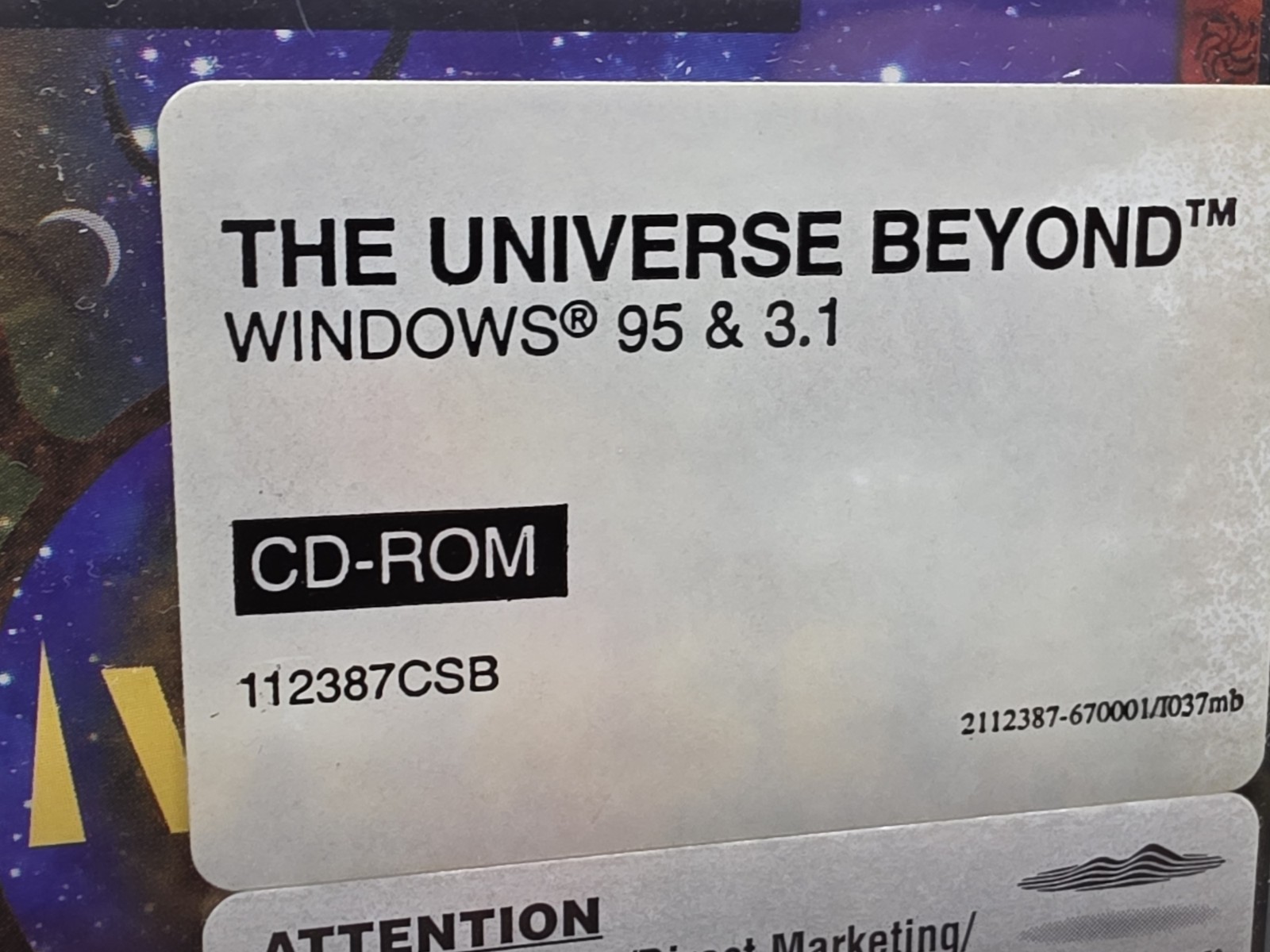The Universe Beyond Mindscape Explora Quest CD-Rom Windows 95 New Sealed Rare