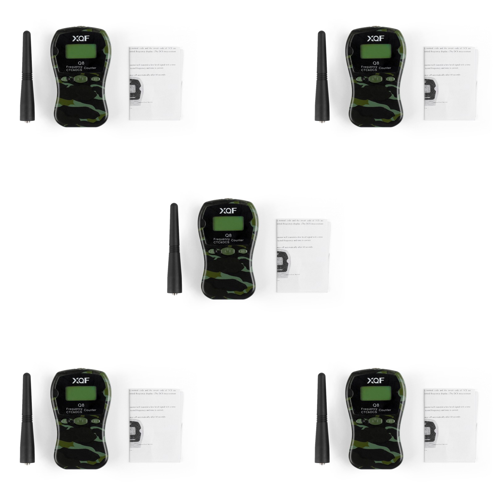 5x Q8 LCD Portable 1MHz-1000MHz Frequency Counter CTCSS/DCS Frequency Camouflage