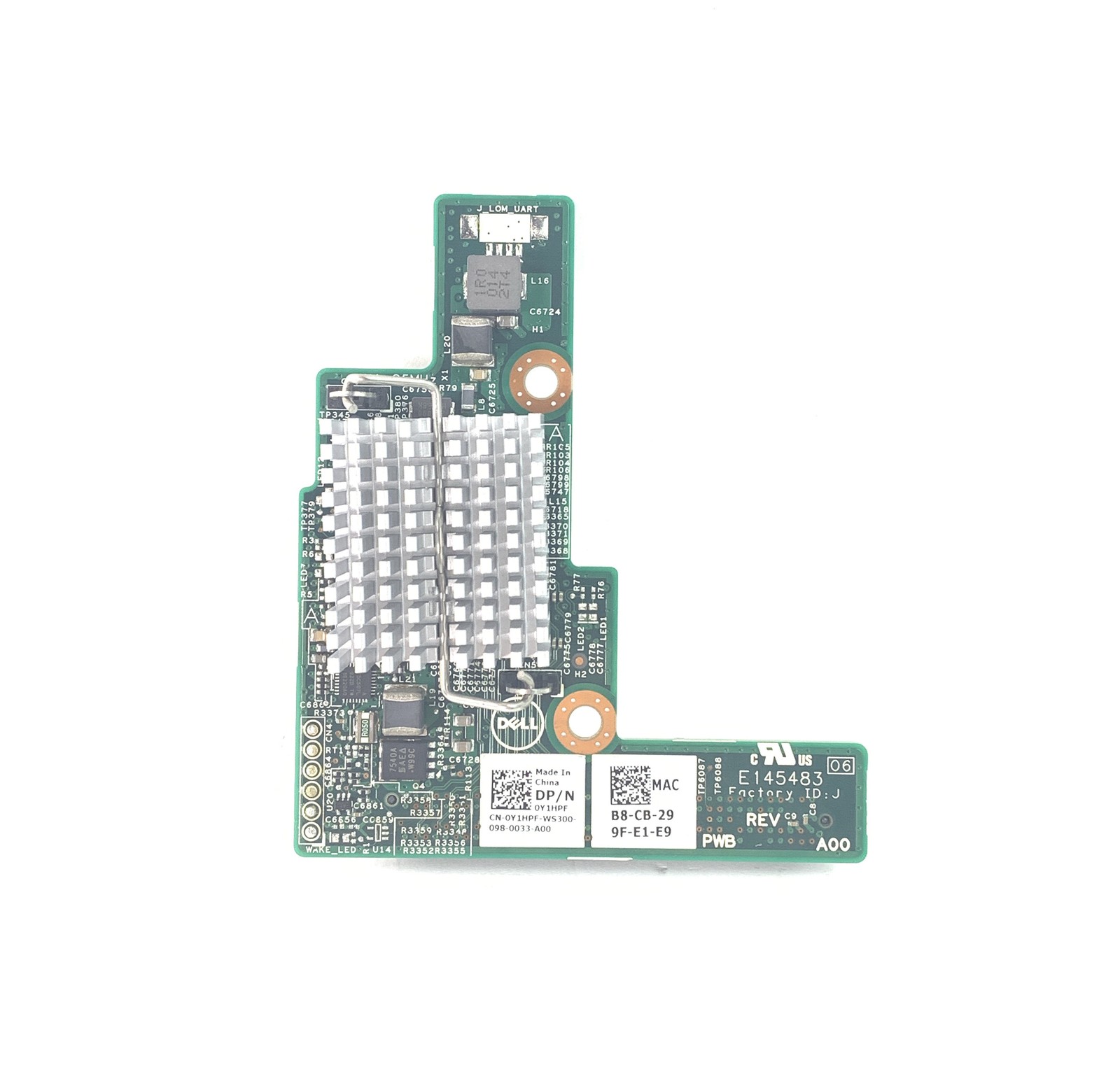 Genuine Dell 10Gb LOM Riser Card for Poweredge FC430 0Y1HPF Y1HPF