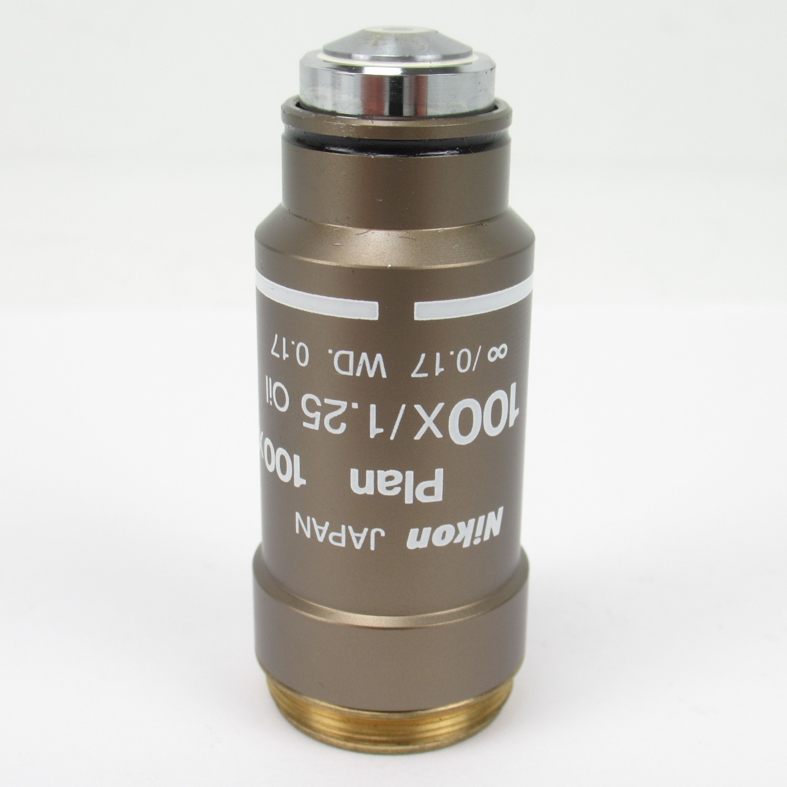 NIKON PLAN 100X/1.25 OIL INFINITY CORRECTED CFI ECLIPSE MICROSCOPE OBJECTIVE