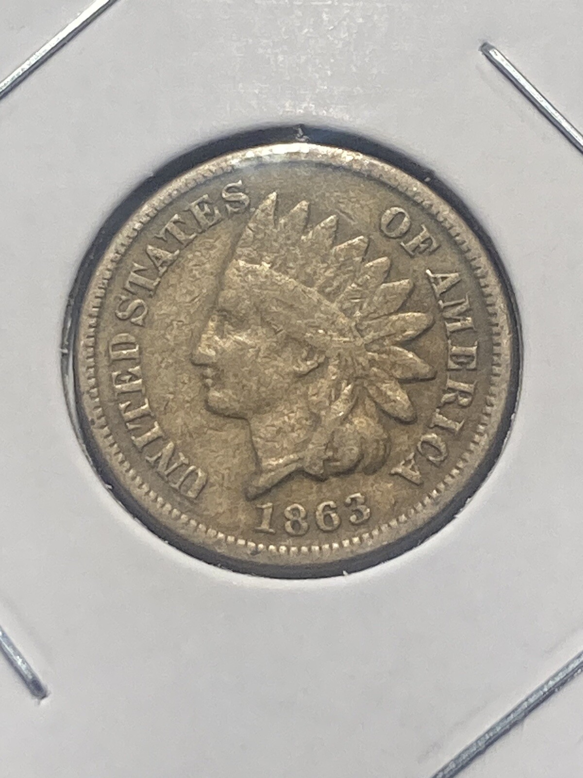 1863 Indian Head Cent - Copper Nickel - As Shown! (#0956)