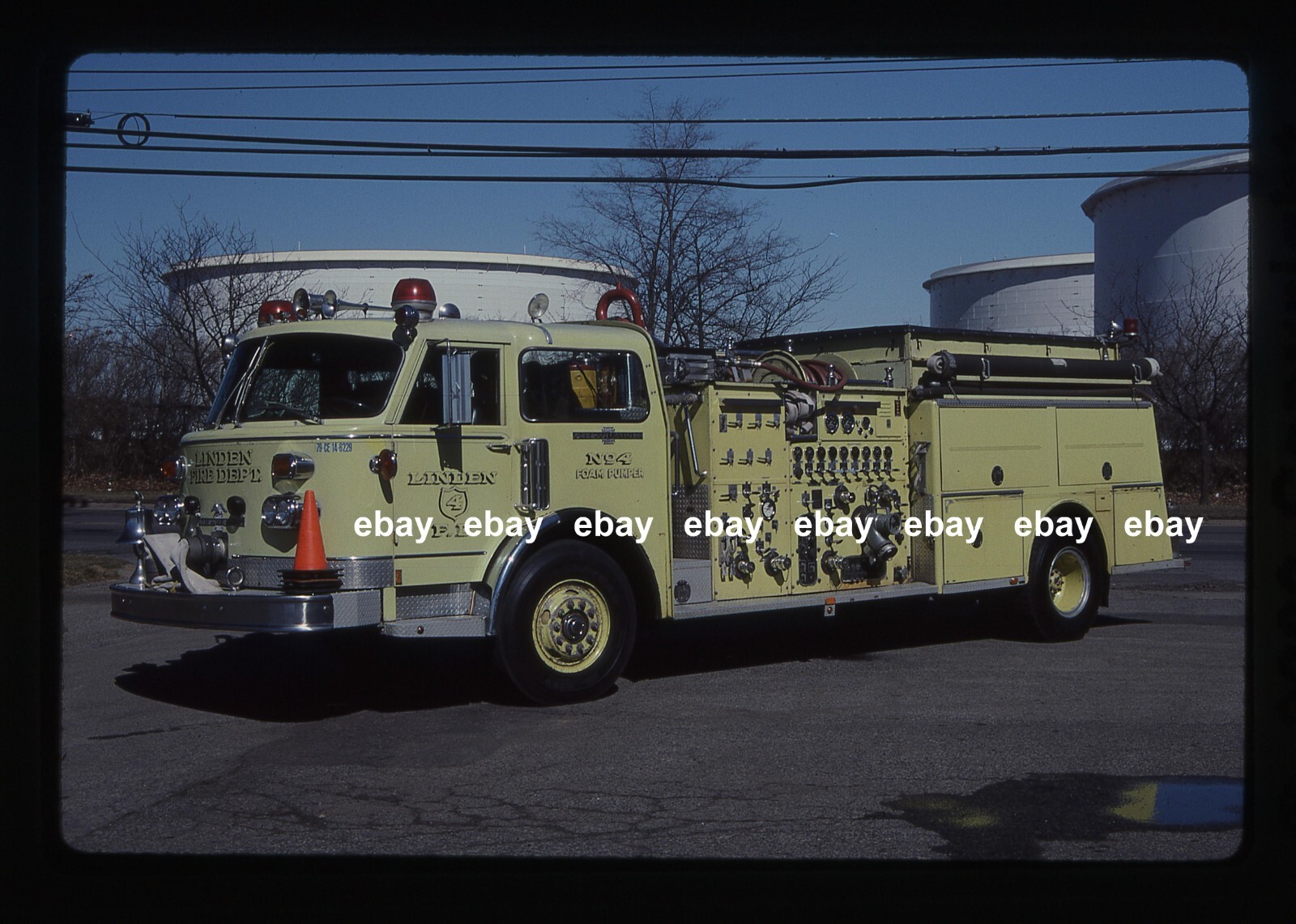 Linden NJ E4 1979 American La France pumper Fire Apparatus Slide