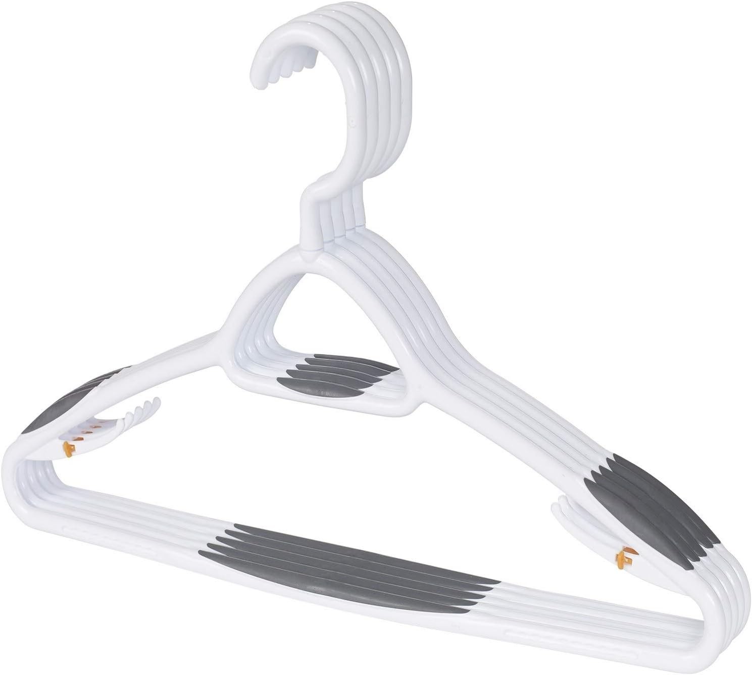 Plastic Hangers (Set of 5) Swivel hook hangs items