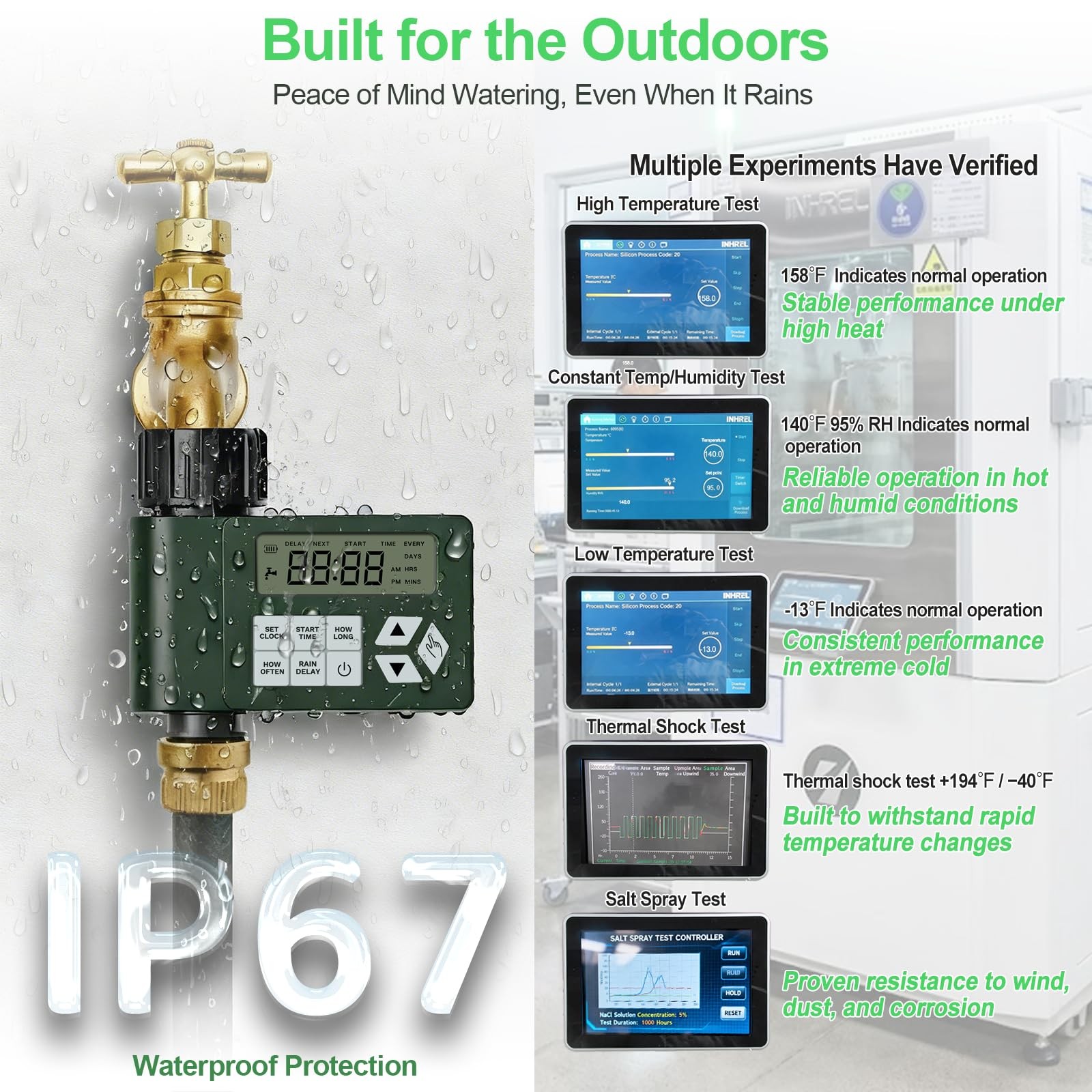 Smart Outdoor Water Timer Programmable Garden Hose Sprinkler Irrigation Tool