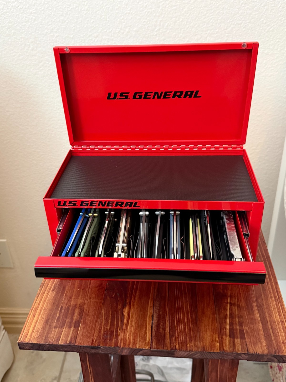 Pocket Knife Organizer for US General & Kobalt Mini Toolbox | Black