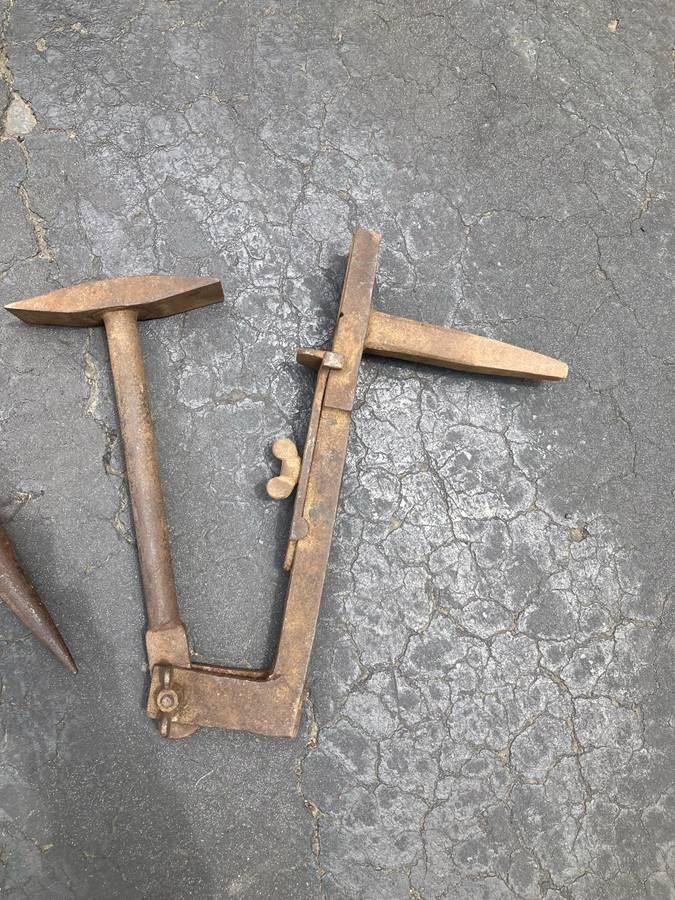 Tin Smith’s Square Pan Swedge Creasing Stake Trip Hammer Tinners' Tinsmith