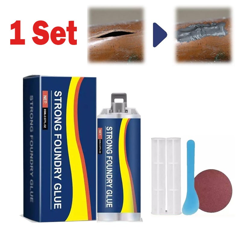 Strong Foundry Glue, High Temperature Resistant Casting Metal Repair Glue 5 Pack