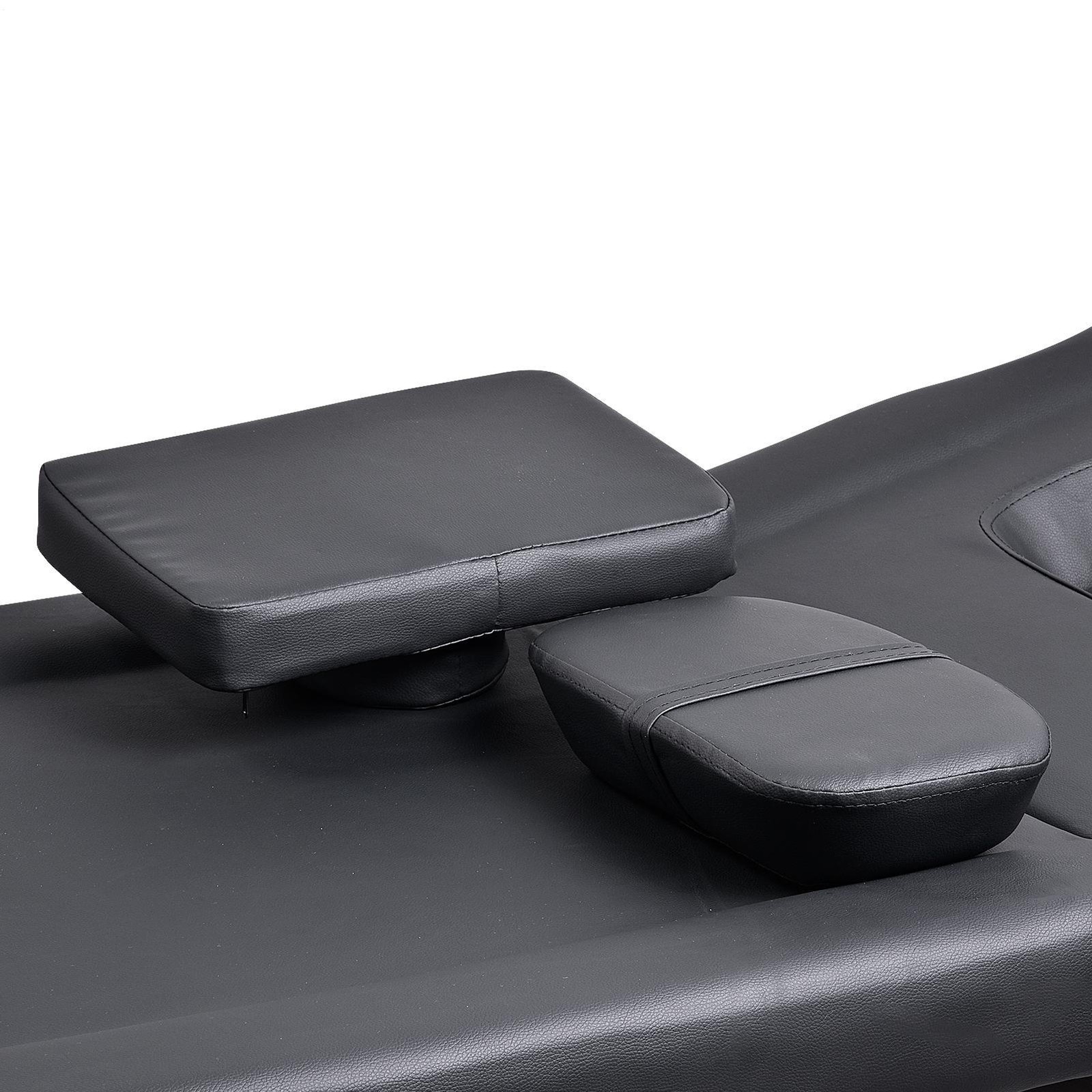 Black Multifunction Massage Table Split Legs Facial Bed Salon Tattoo Chair
