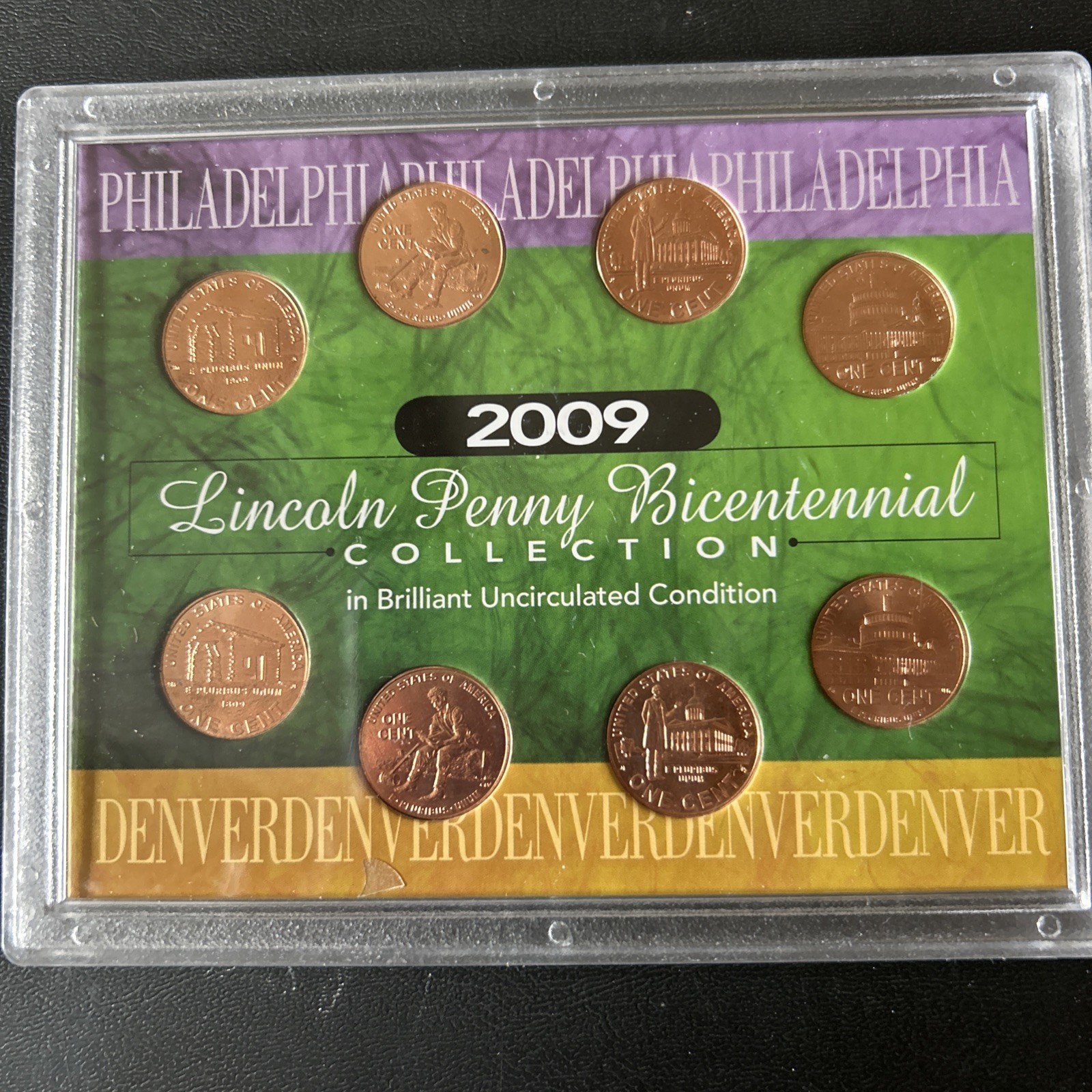 2009 Lincoln Bicentennial Cent P&D 8 Coin BU UNC Penny Set Collection