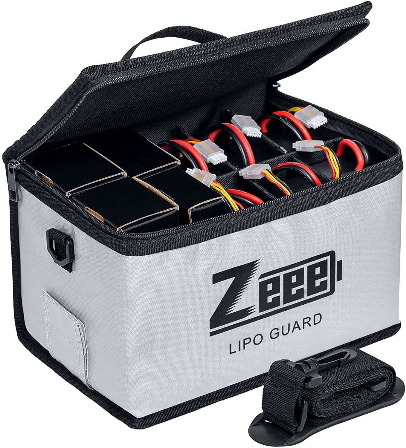 Zeee Lipo Safe Bag Battery Fireproof Large Capacity Storage Guard Battery Saf...
