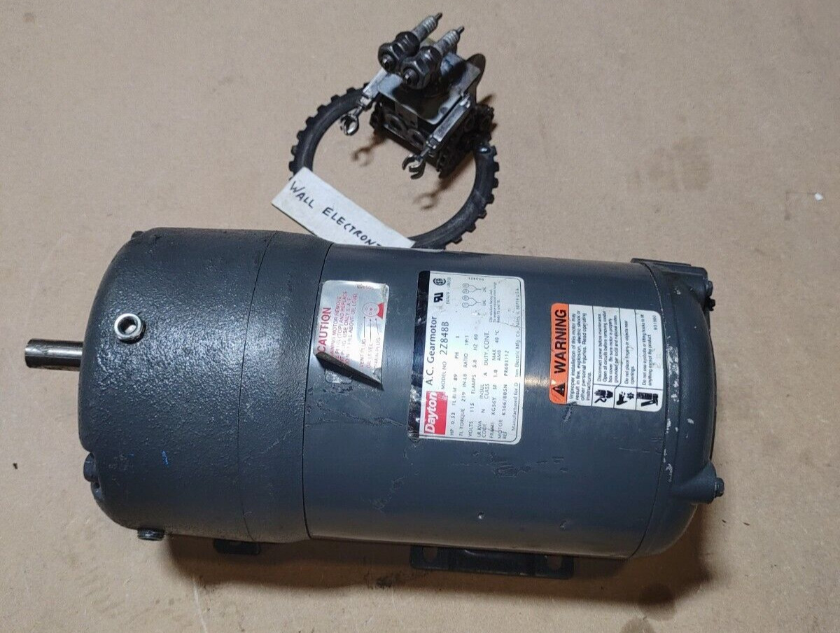 Dayton 2Z848B AC Gearmotor 1/3 HP K366/B05N PR603112 =New No Box=