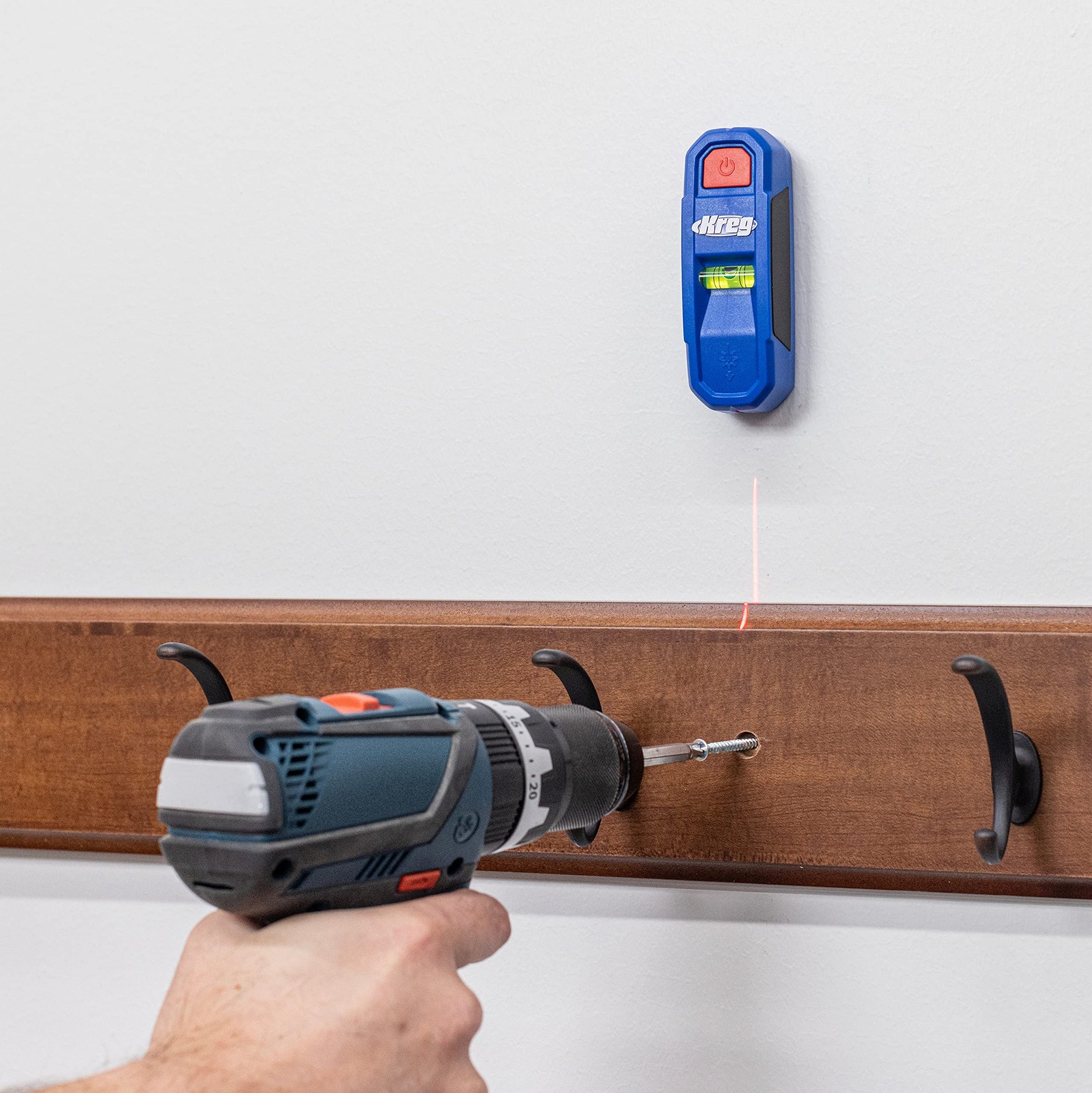 Magnetic Stud Finder Tool With Laser Mark High Visibility Bubble Level
