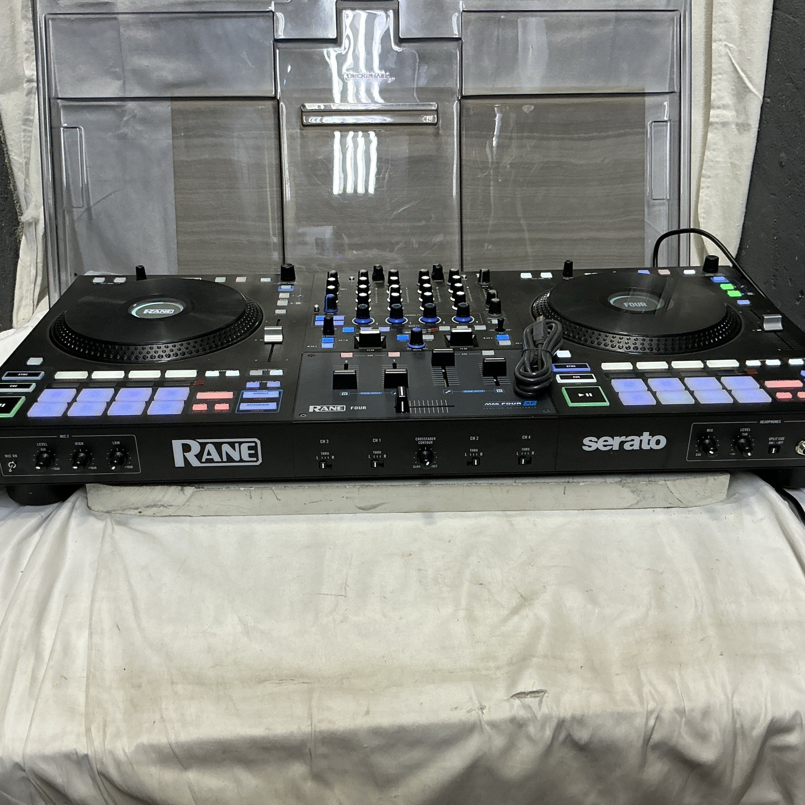 RANE FOUR Professional Serato DJ Pro 4-Channel Stems USB Controller Mixer Tested