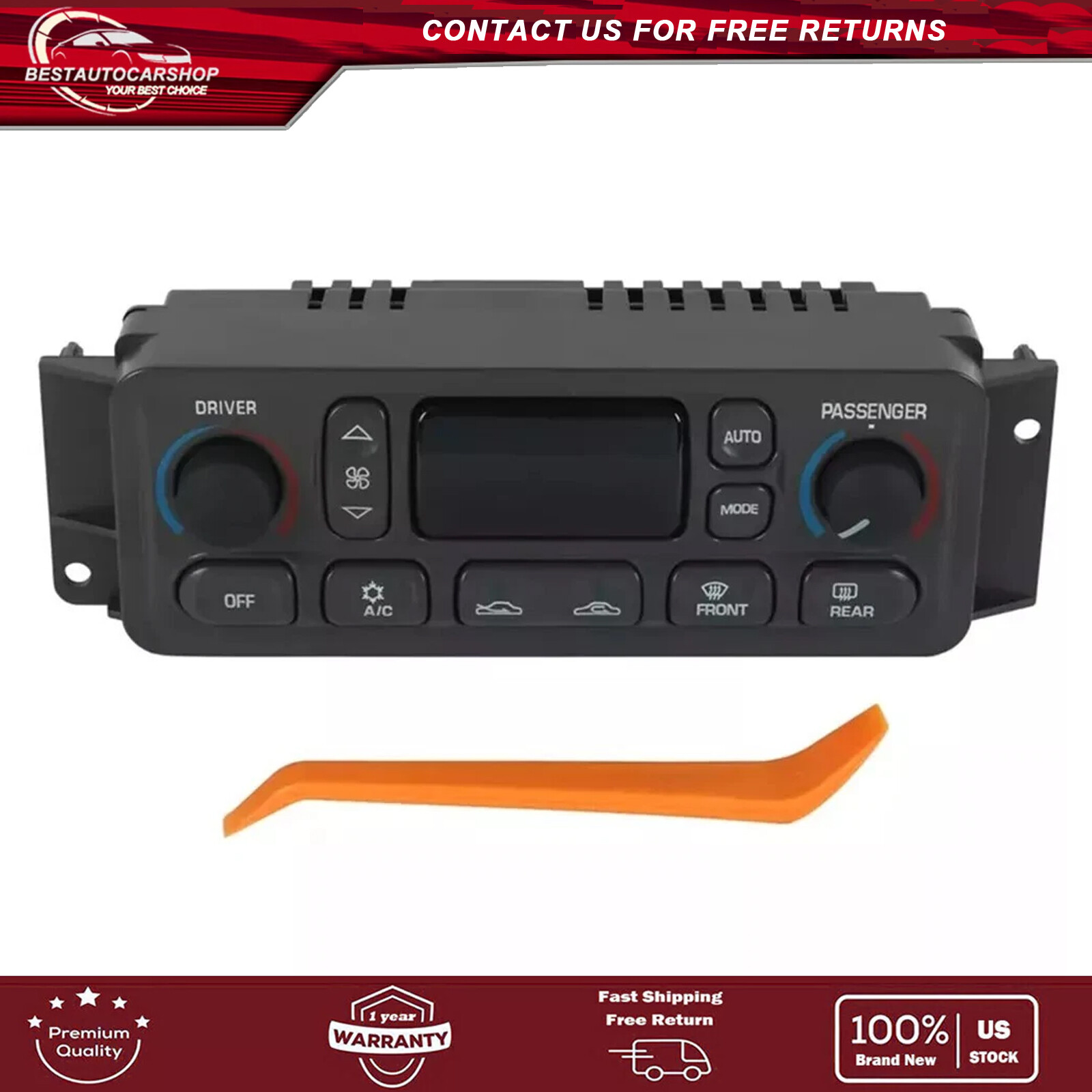 A/C Climate Control Module Panel 09352181 16256018 for Chevrolet Corvette 97-04