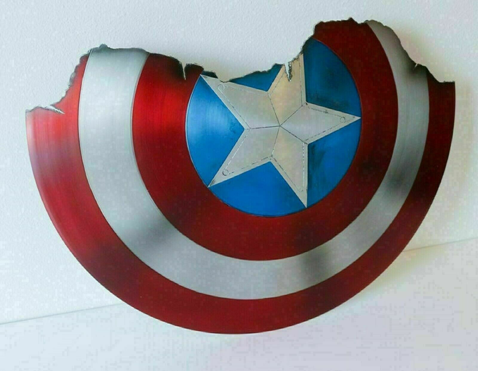 Captain America Civil War 1 V/s 1 Avengers Damaged shield Marvel Replica Gift