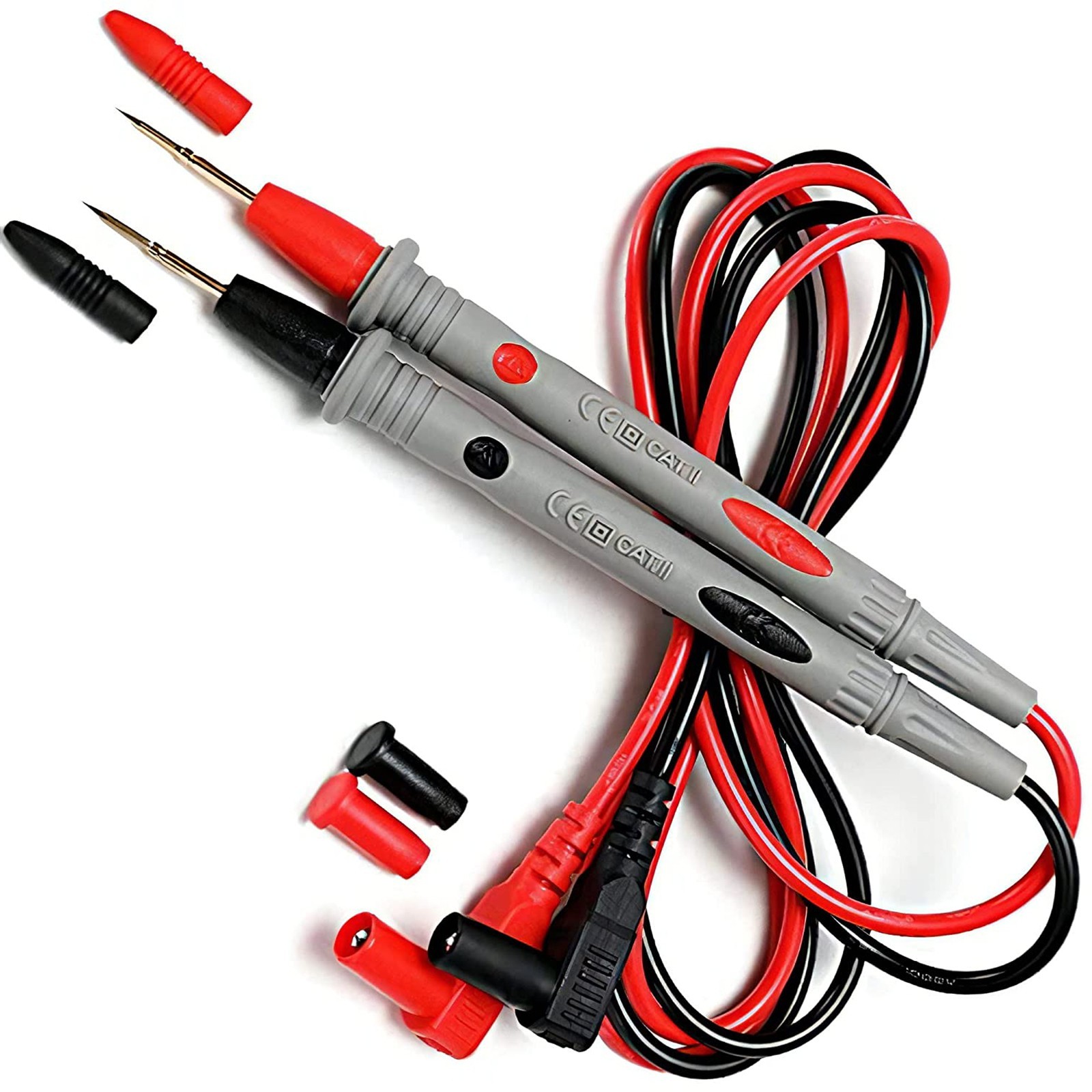 20A 1000V Multimeter Test Leads – Professional Needle Pin Probe Wire Cable Kit