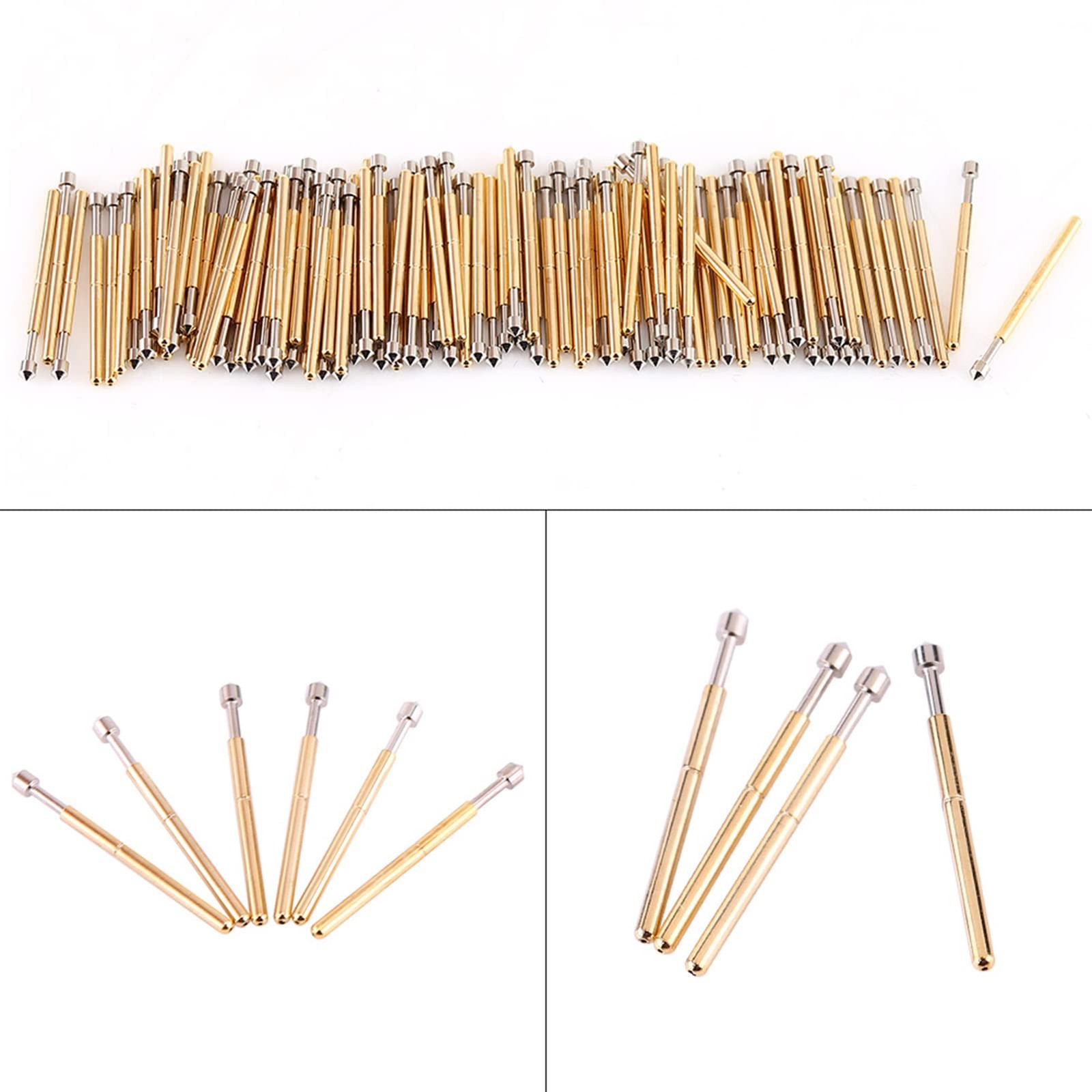 100 PCS Spring Test Probe P75E2 High Accuracy Round Pogo Pin PCB Contact