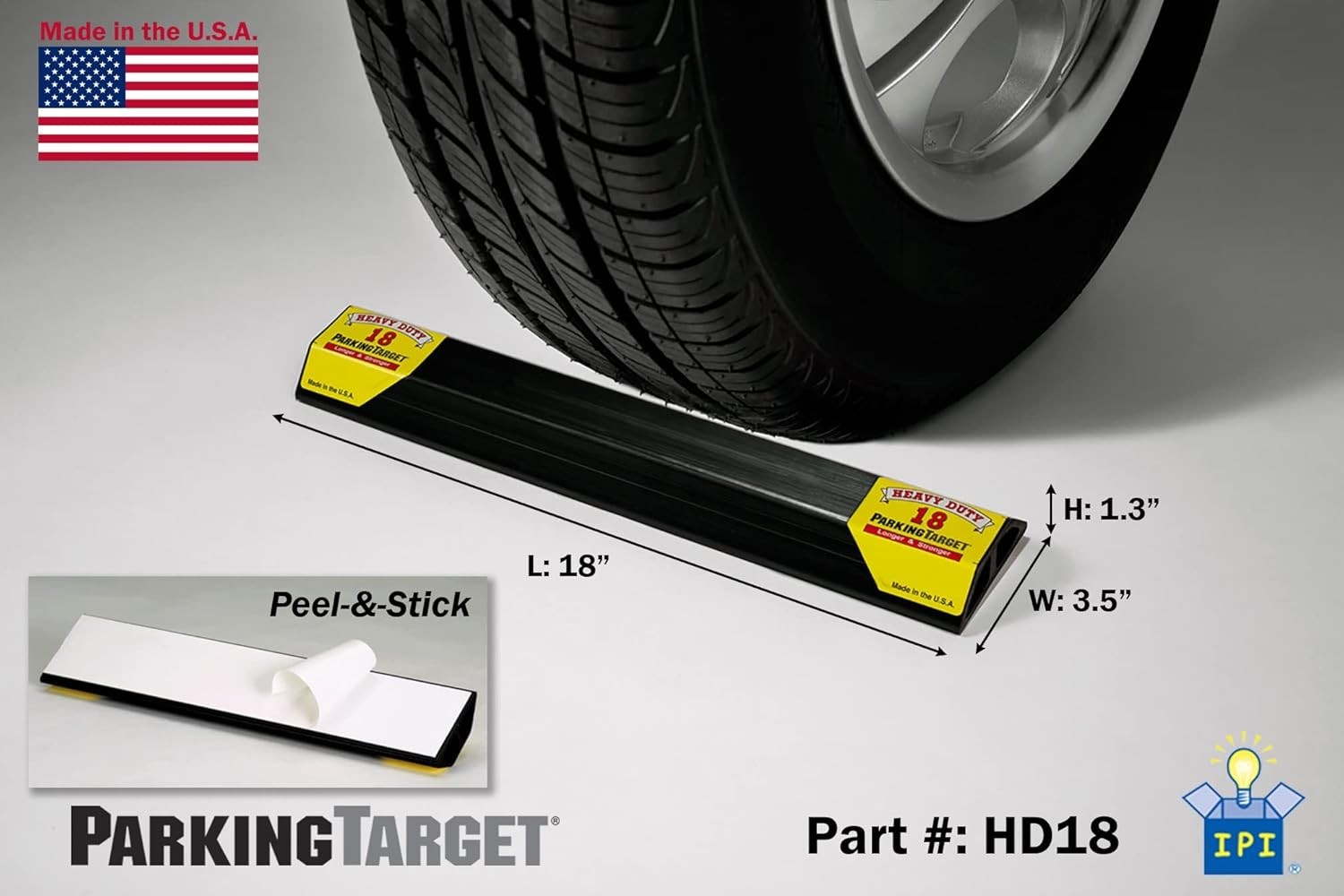 18” 1 pcs U.S.A. Garage Heavy Duty Parking Aid Car Stop Indicator Protects Ca...