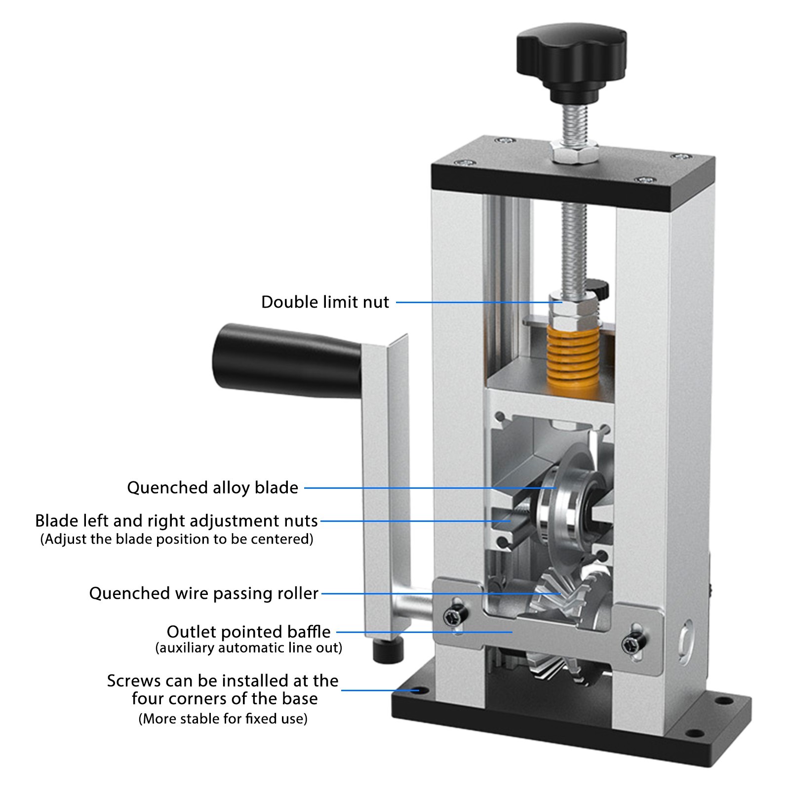 Manual Electric Wire Stripping Machine Portable Copper Cable Stripper 1mm-25mm