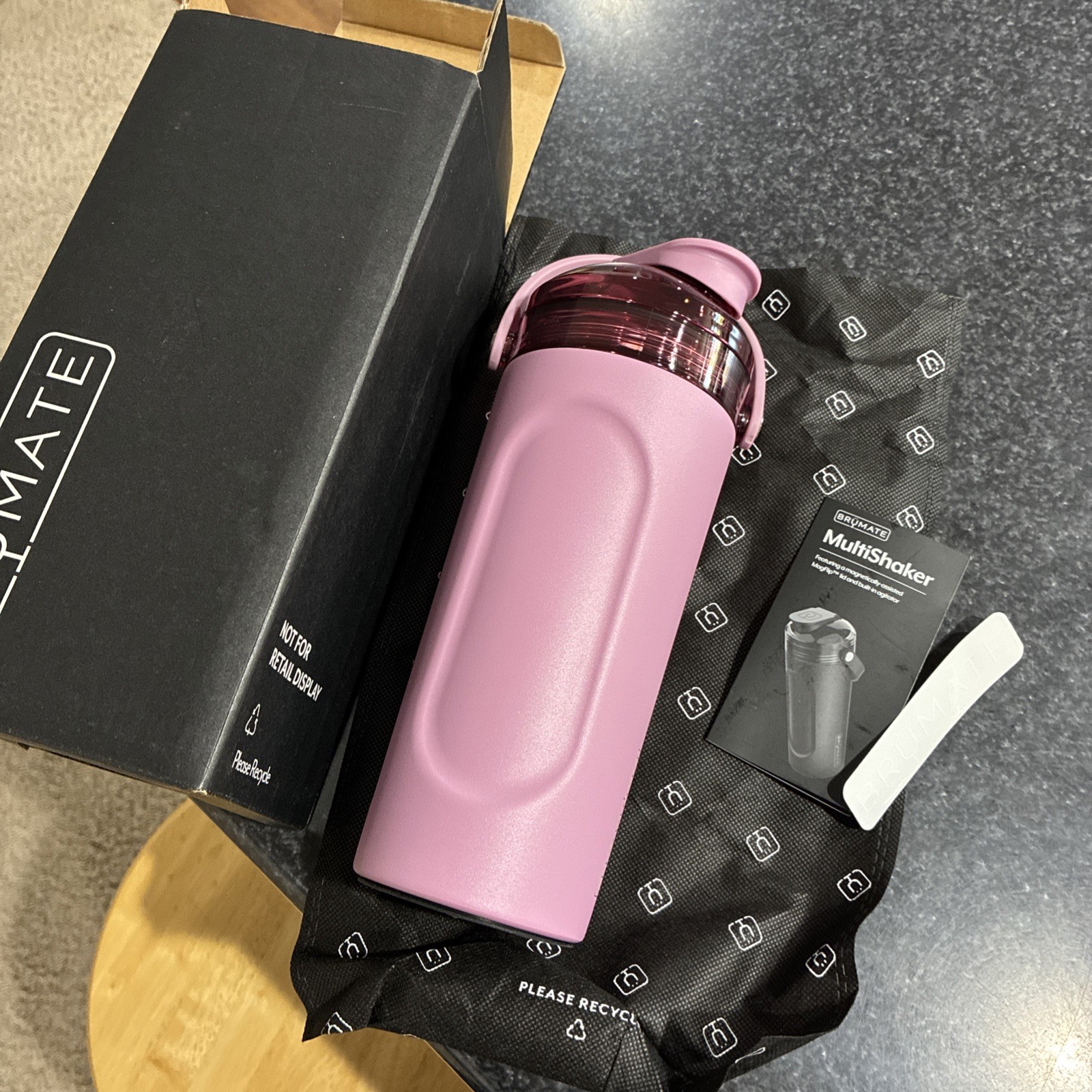 BrϋMate DWMS28NP MultiShaker Thermos │ Neon Pink │ 26oz