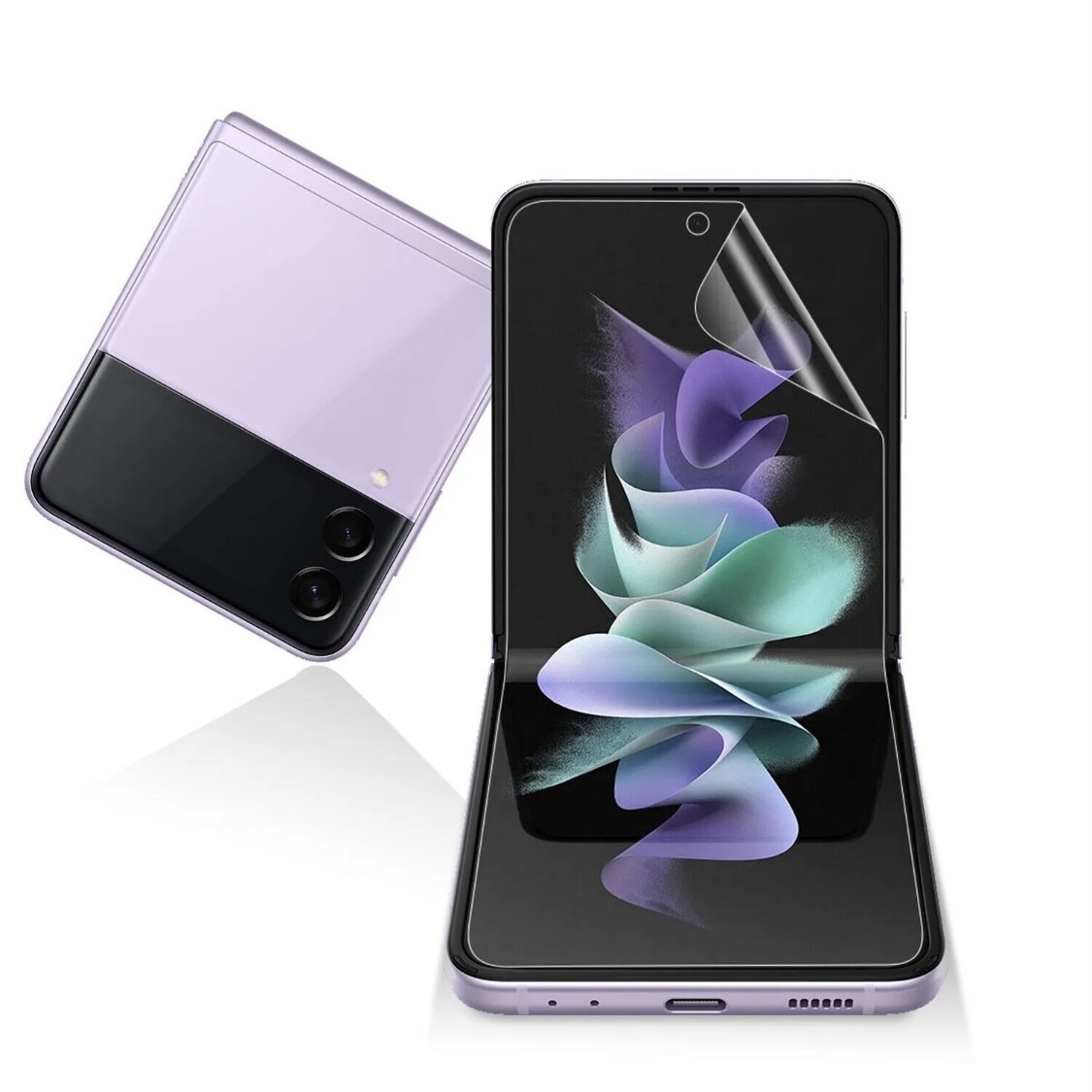 For Samsung Galaxy Z Flip 6/5/4/3/1 Hydrogel Front+Inside+Hinge Screen Protector