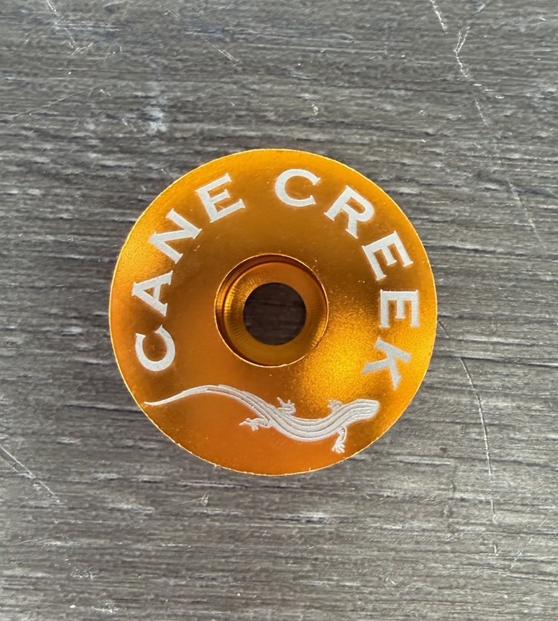 Cane Creek Repop Bicycle Headset Top Cap 1 1/8" Ano Orange Stem Cap Bike