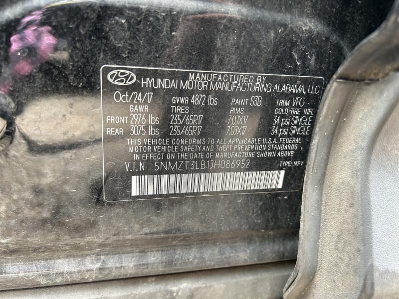 Driver Left Front Spindle/Knuckle LWB Fits 15-19 SANTA FE 104617480