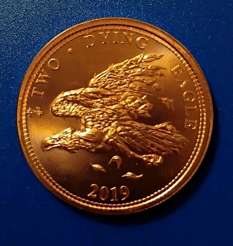 Biohazard Symbol 2019 Currency Of The Apocalypse 1 oz Copper Coin