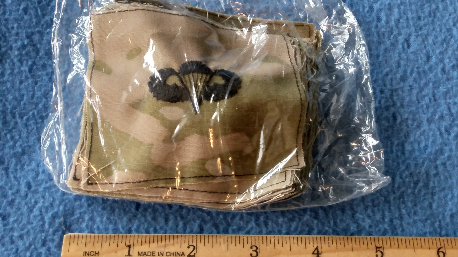 BUNDLE OF 20 - U.S. ARMY BASIC CAMO PARACHUTIST Badge Sew-On PATCHES -   SEALED