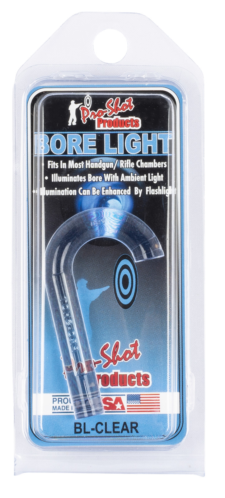 Pro-Shot BLCLEAR UV Bore Light  .22 Cal & Up Handgun/Rifle Fiber Optic Illuminat
