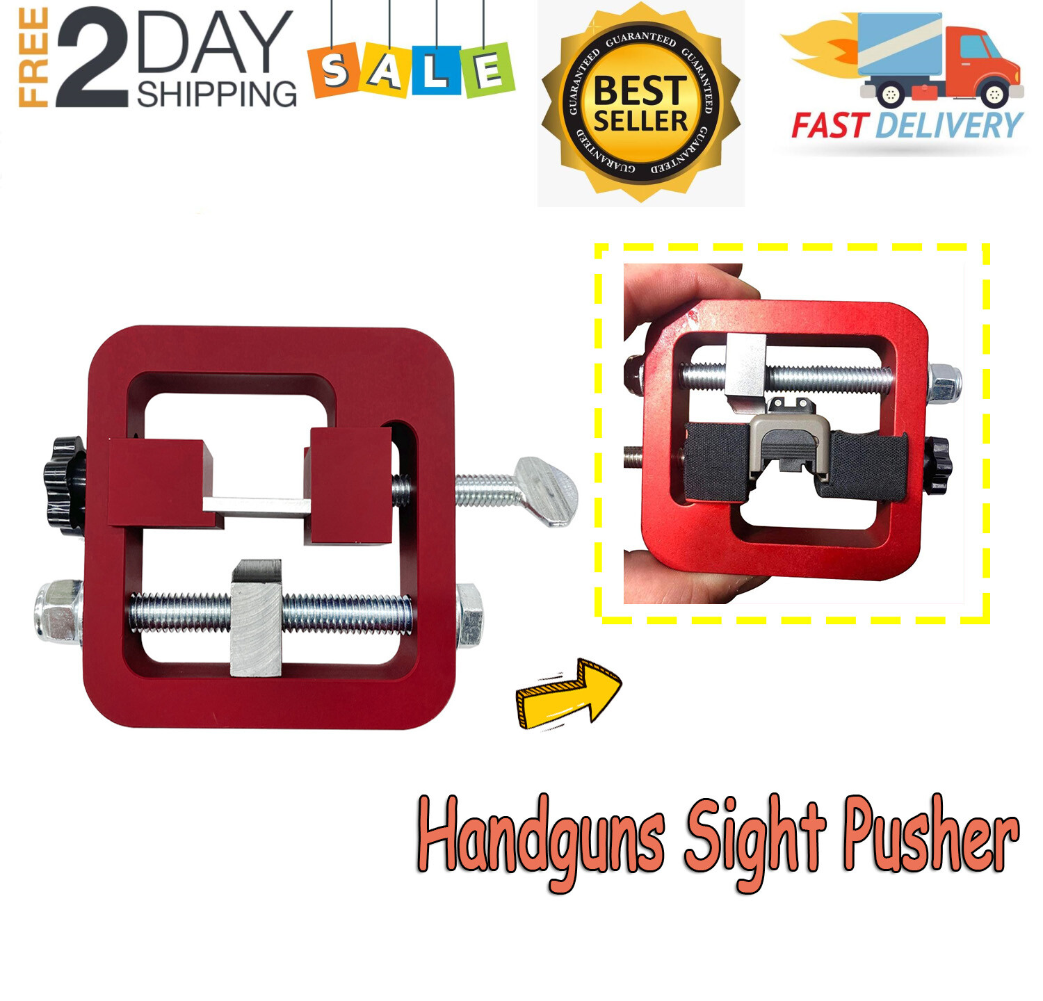 Upgrade Universal Handgun Sight Pusher tool For 1911 Glock Shield sig and Others