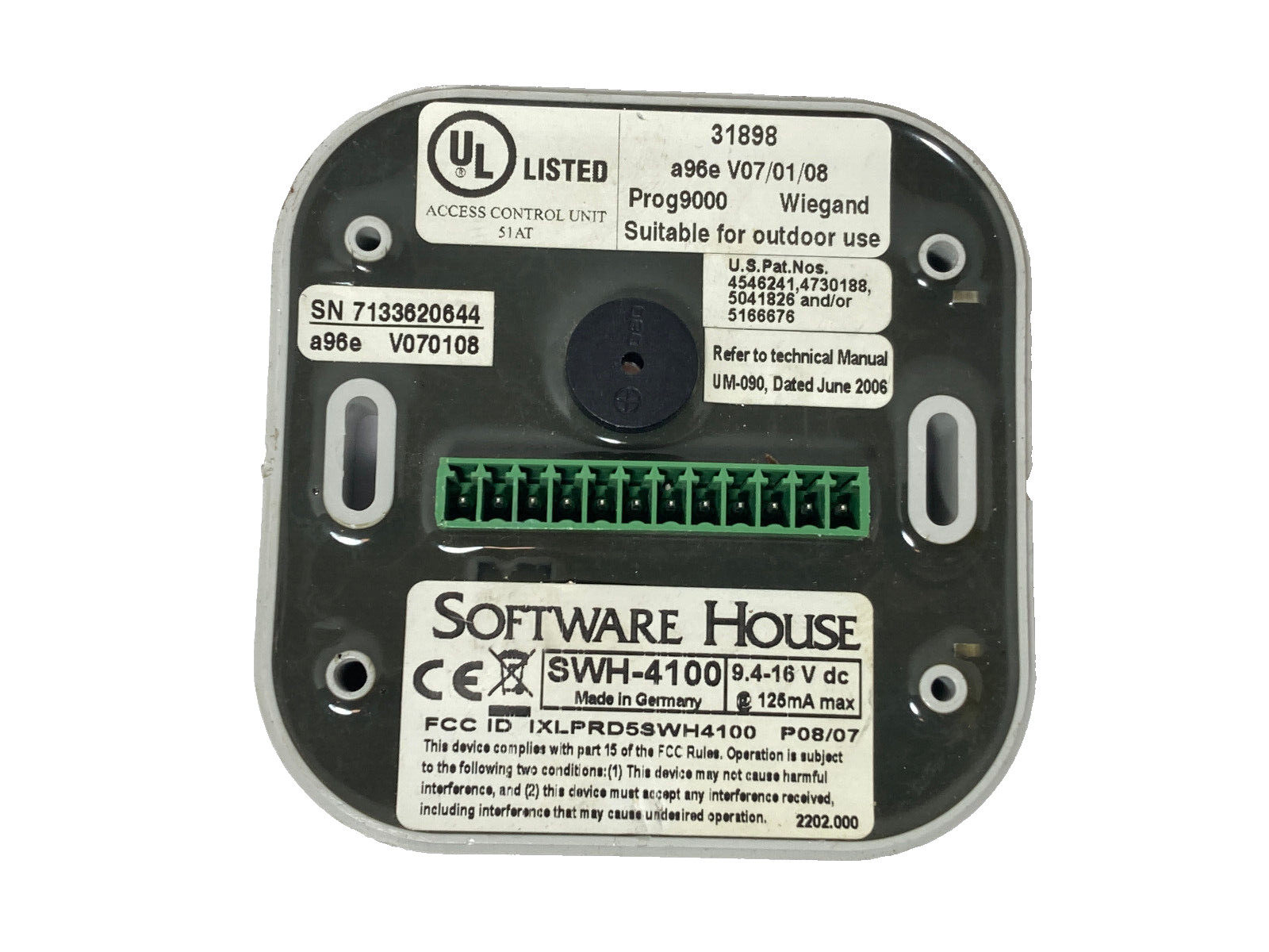 Software House SWH 4100 Access Control Unit Card Reader Indoor and Outdoor