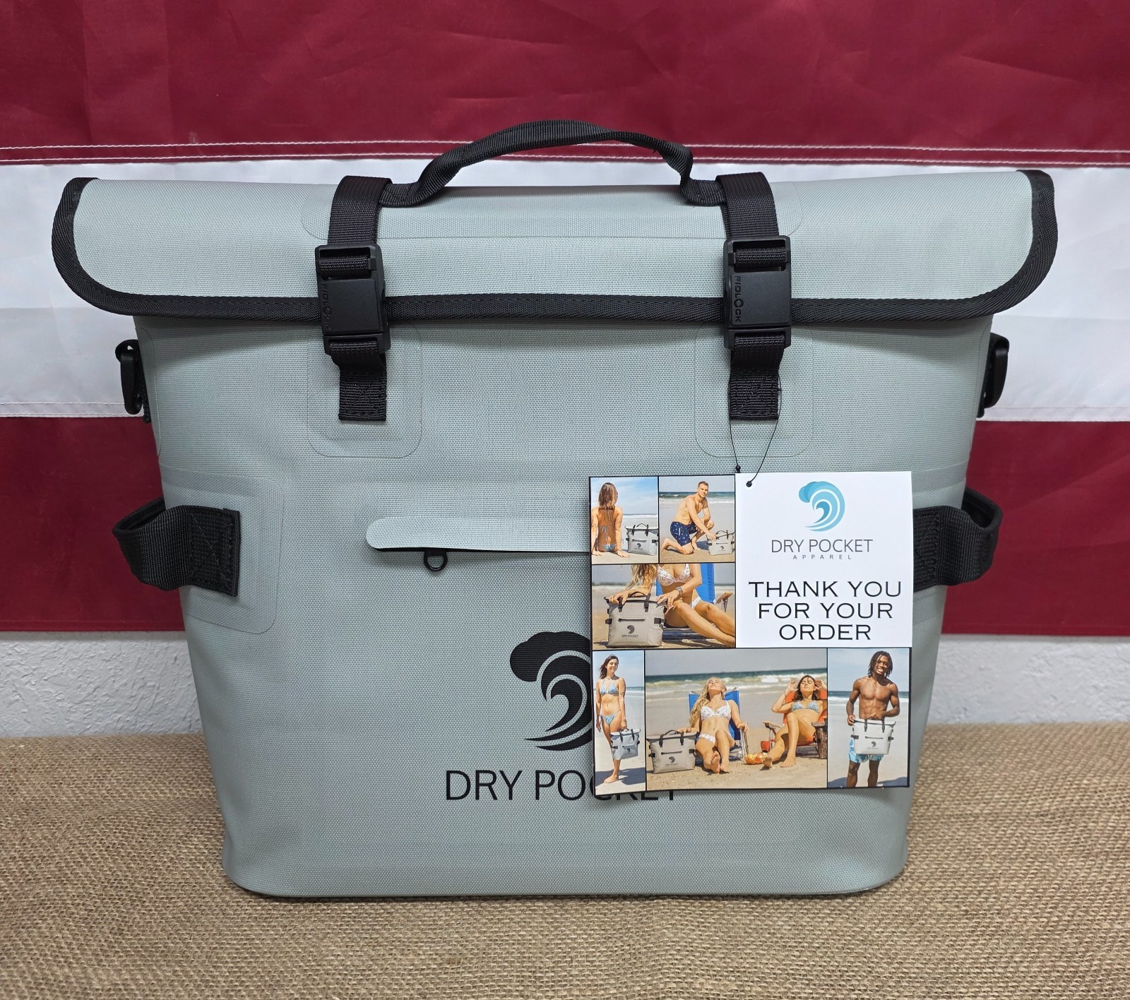 Dry Pocket MagnaGuard Auto-Sealing Waterproof Floating Day-Pack Desert Sage 1181