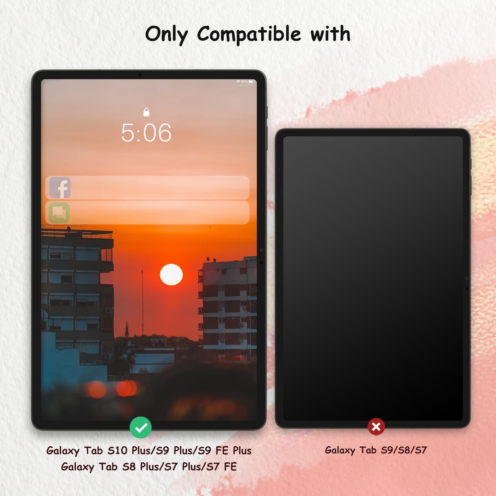 bersem 2 PACK Paperfeel Screen Protector Designed for Samsung Galaxy Tab S10...