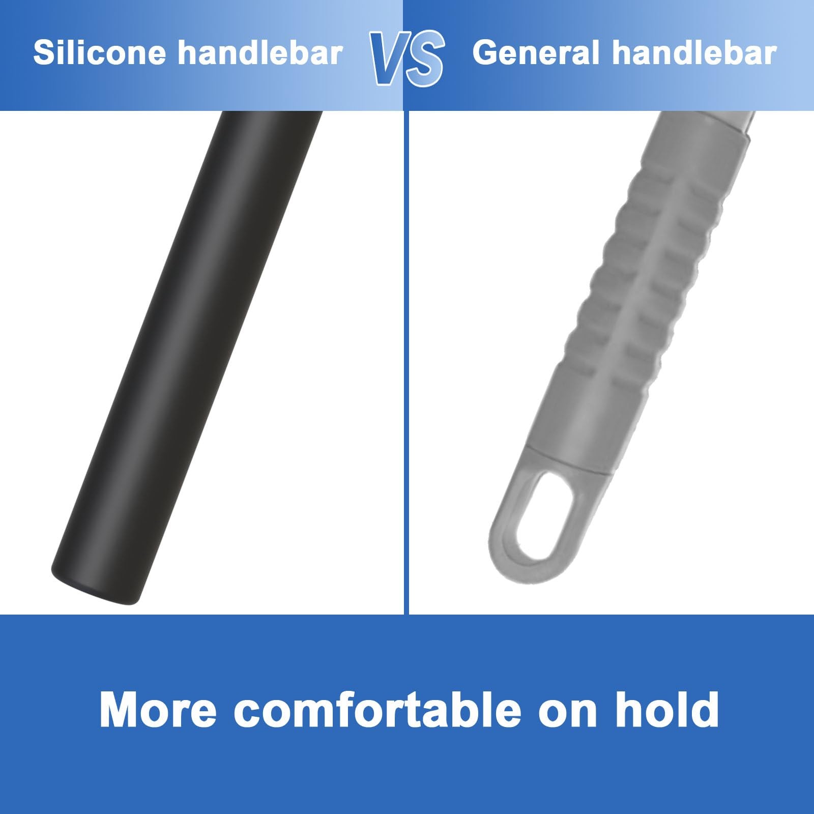 Shower Squeegee for Glass Doors, Squeegee with Black &Blue Extendable Squeegee