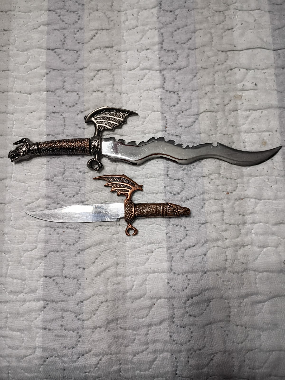 Two Flying Dragon Decorative Daggers