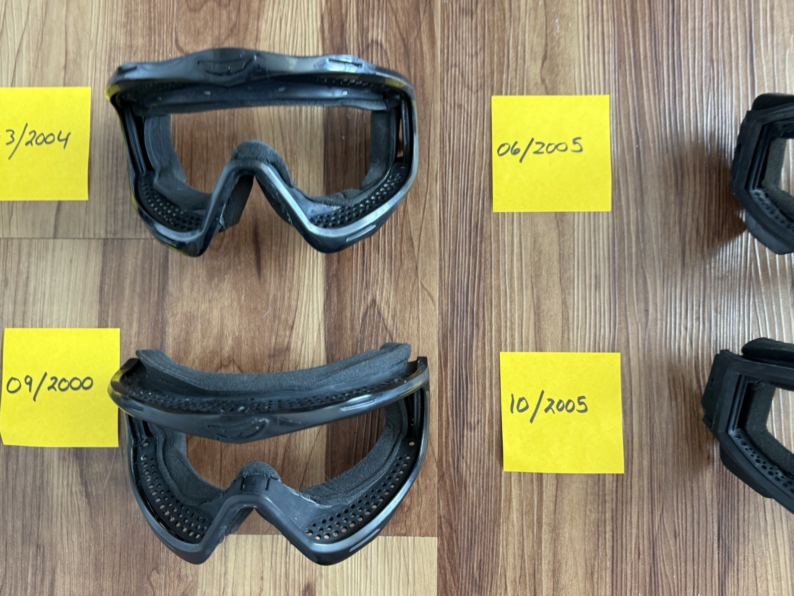 8 JT Spectra ProFlex Goggle Frames Lot - BLACK