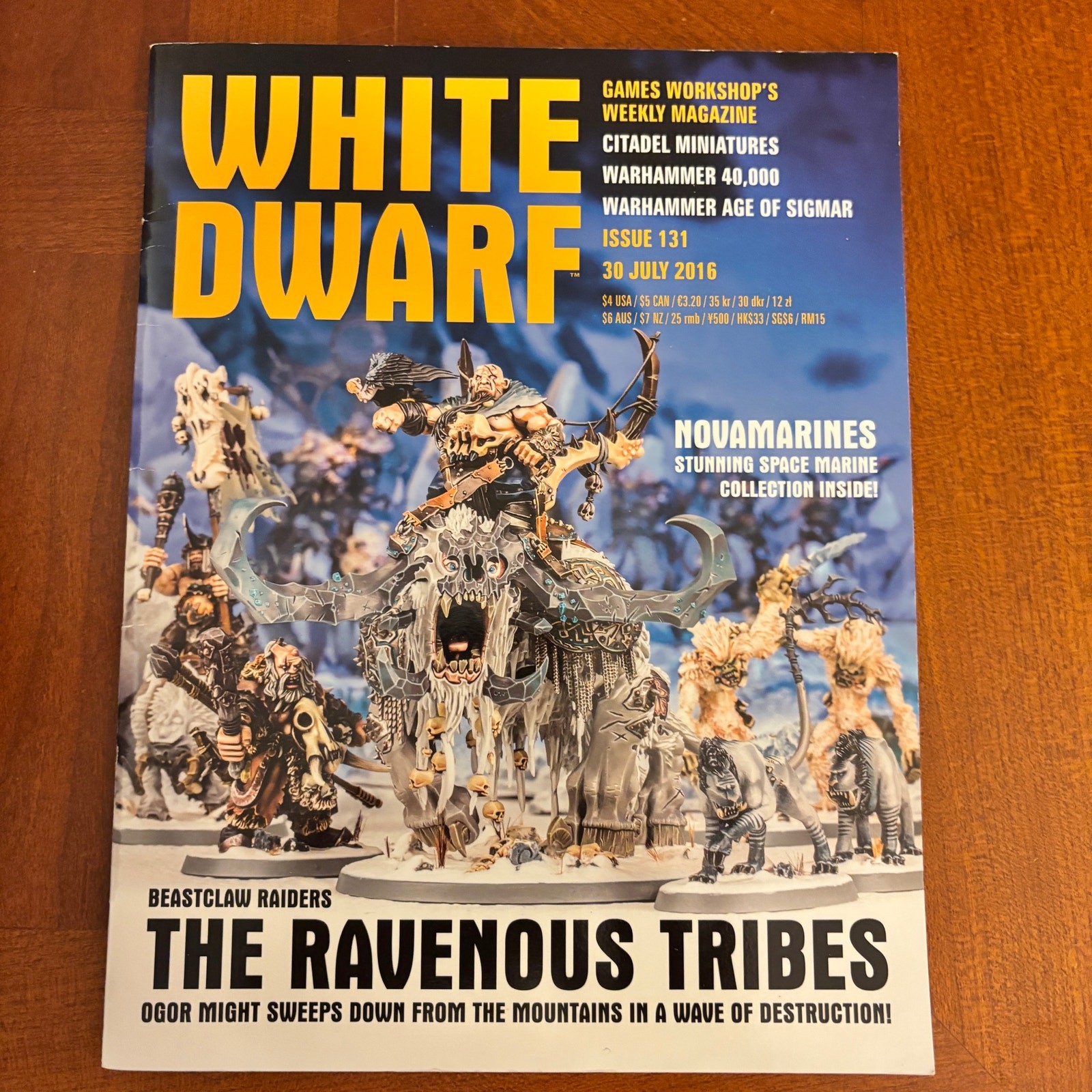 White Dwarf Magazine Issue 131 30 July 2016 Beastclaw Raiders Ravenous Tribes