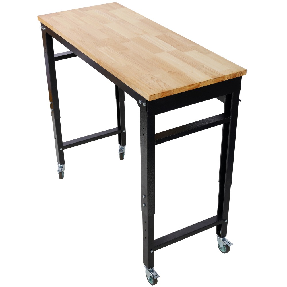 Workbench - 48" Wide Rolling Workbenches for Garage - Adjustable Height