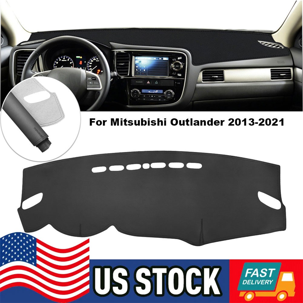 Leather Dashmat Dash Cover Dashboard Mat Interior Pad For Mitsubishi Outlander