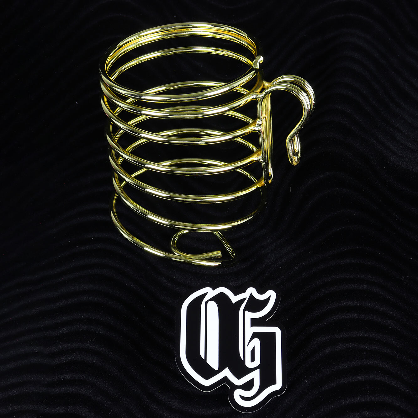 Authentic OG Lowrider Bike Round Cup Holder Gold