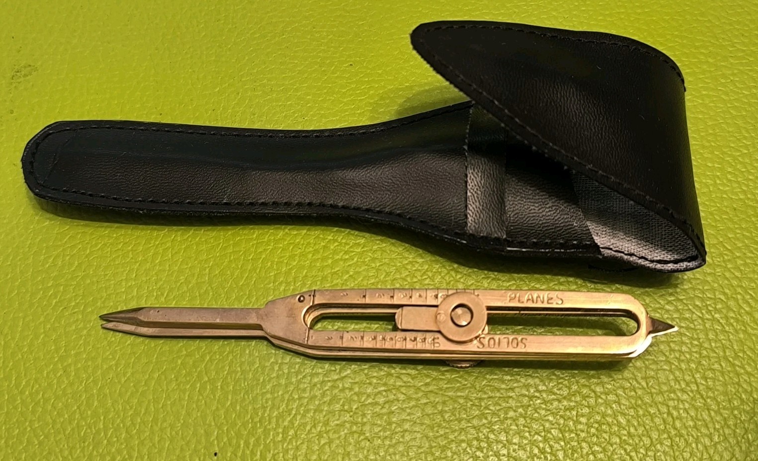OLD PROPORTIONAL DIVIDERS BRASS? IN WALLET 6in ( 15cm)