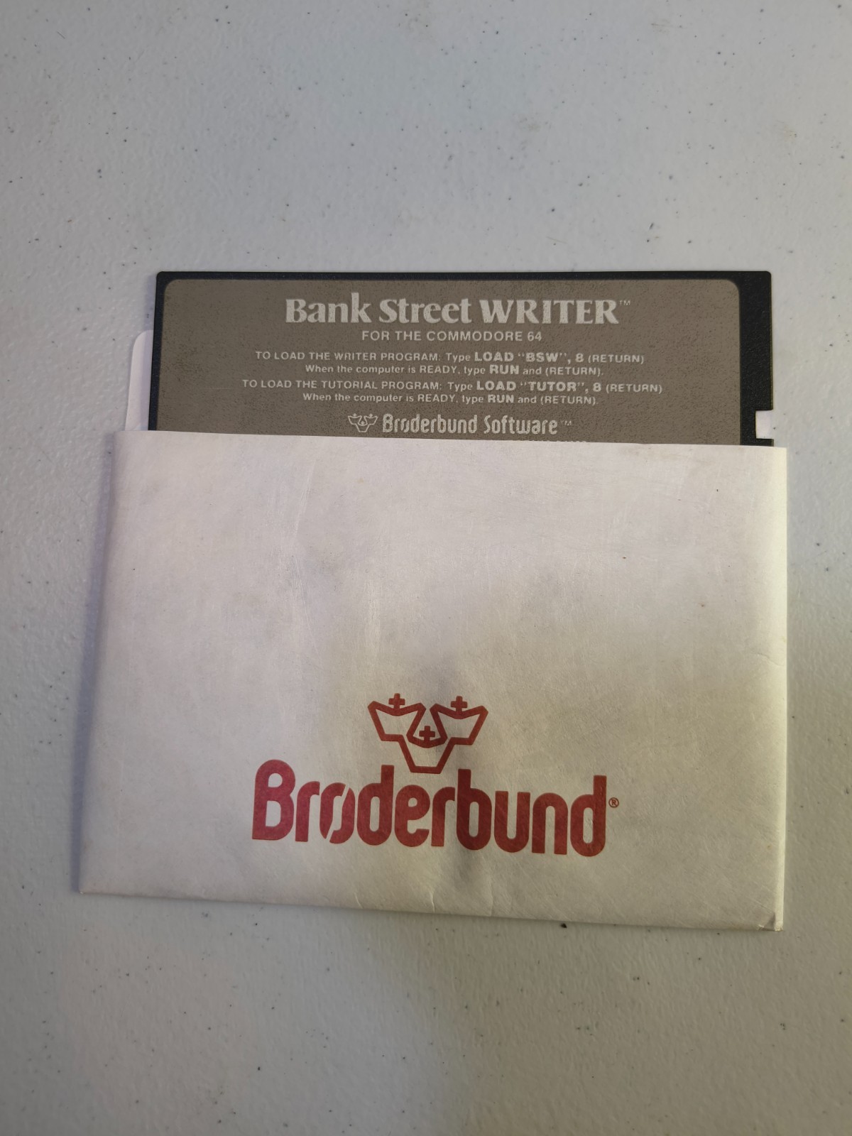 Bank Street Writer Commodore 64 Diskette Only - Broderbund Word Processor