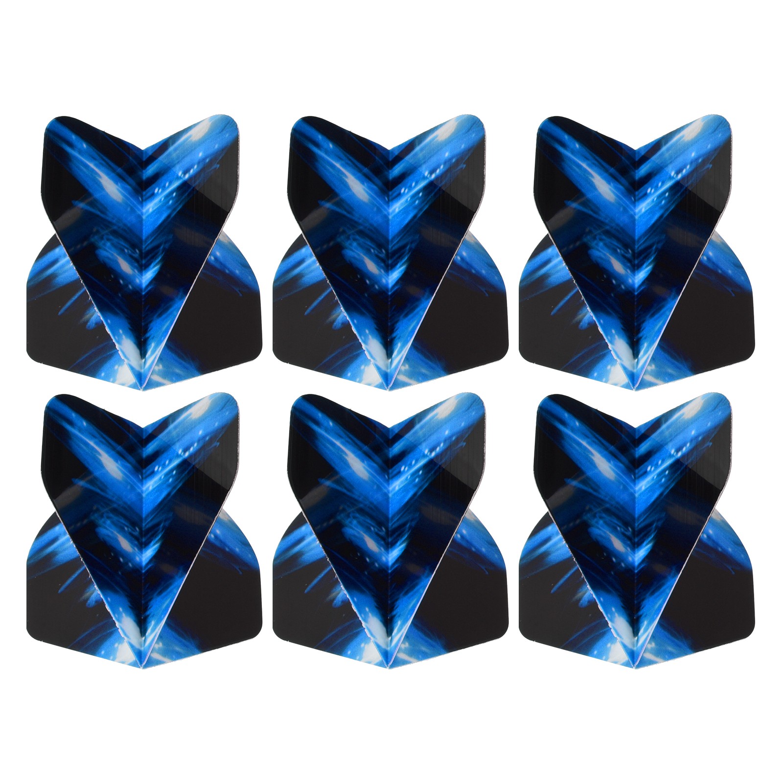 Dart Flights, 6 Pack PET Darts Accessories Black, Blue