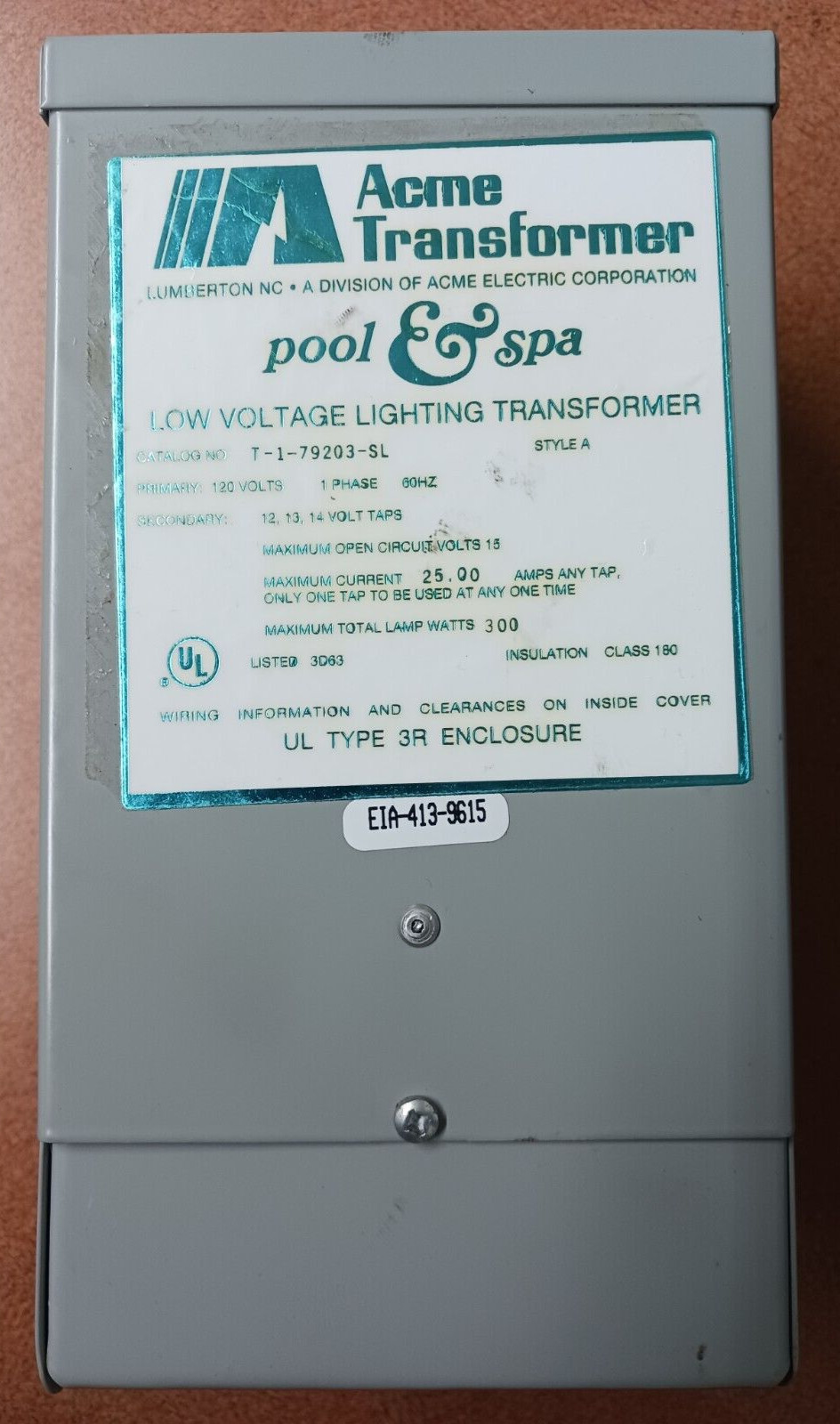 ACME T-1-79203-SL Pool and Spa Transformer