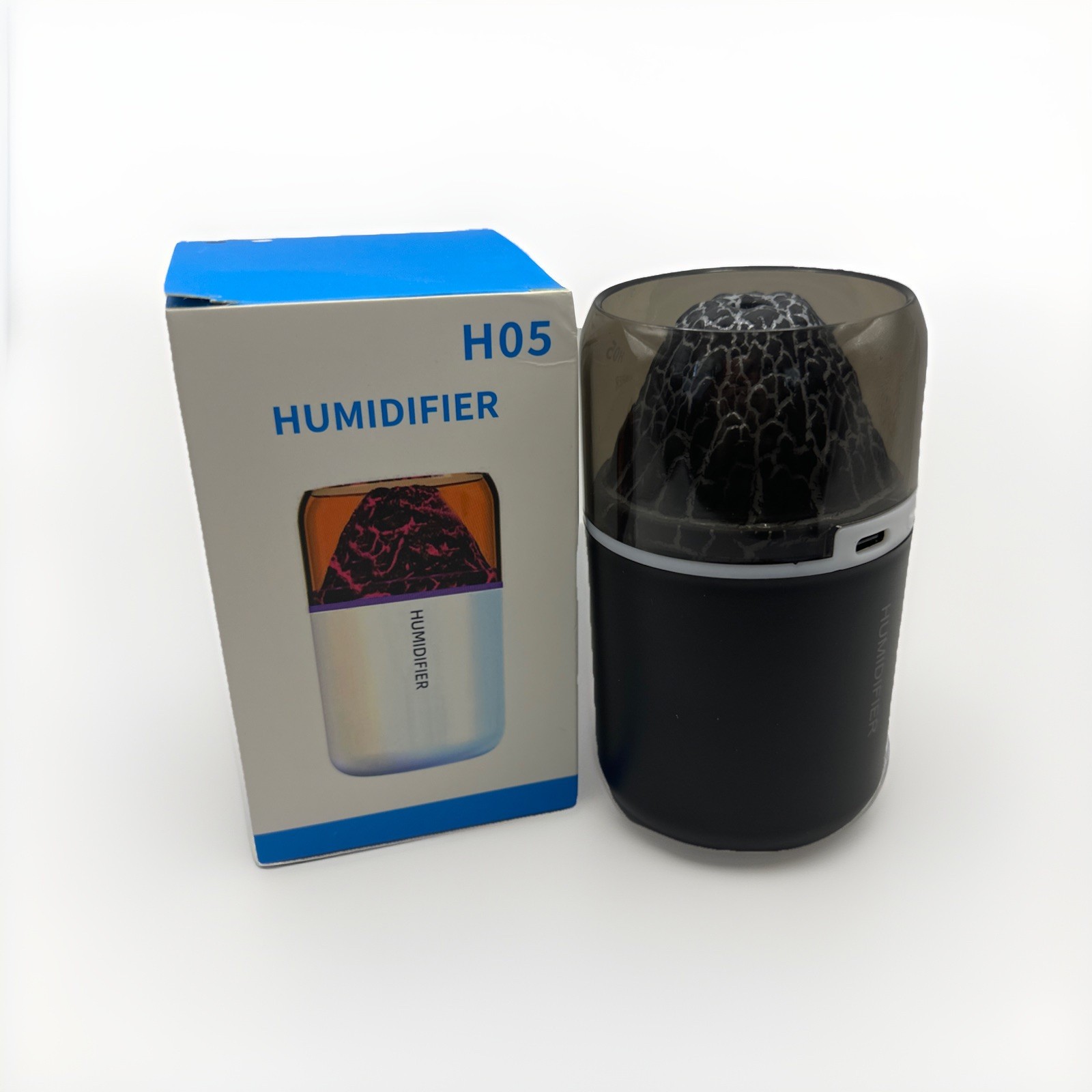 Table Top Car Humidifier 180ml LED Black