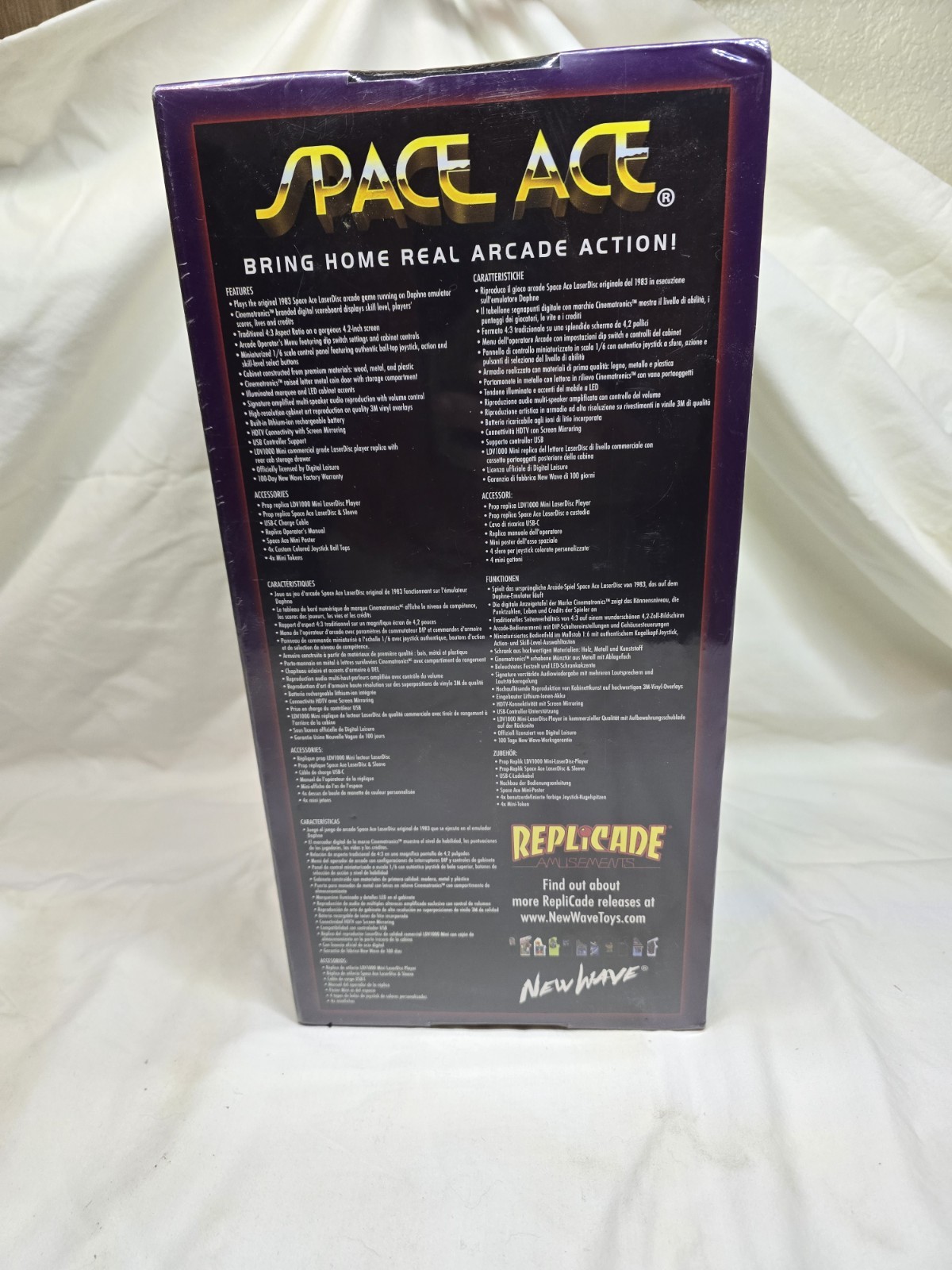 Replicade - SPACE ACE - Arcade Black - New Wave Toys 1/6 Scale