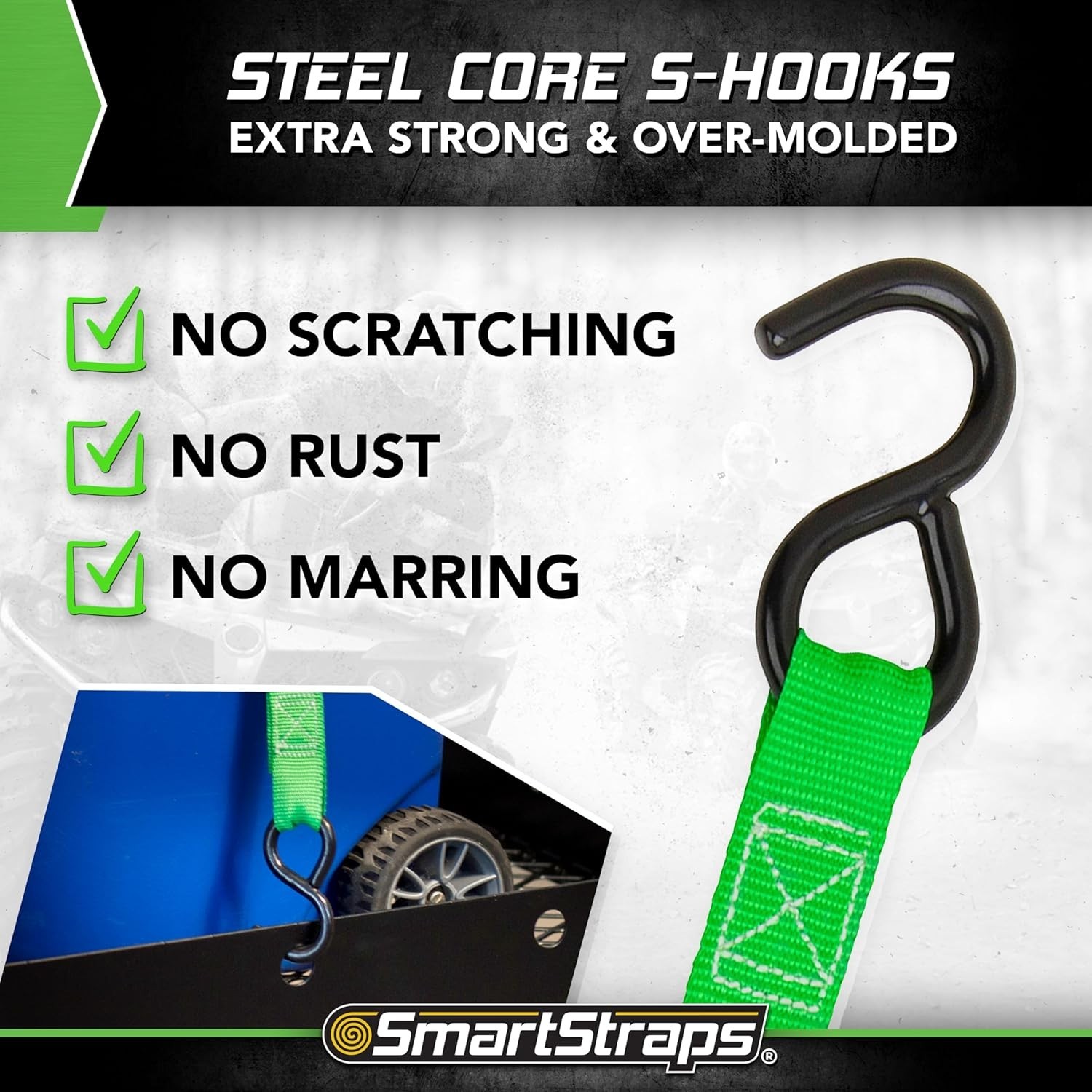 Secure Your Load with 6’ Cambuckle Ratchet Straps – 2 Pack, 400lb Safe Work Load