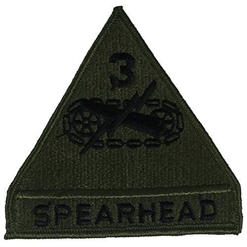 US ARMY 3RD THIRD ARMORED DIVISION AD SPEARHEAD PATCH VETERAN SOLDIER OD GREEN