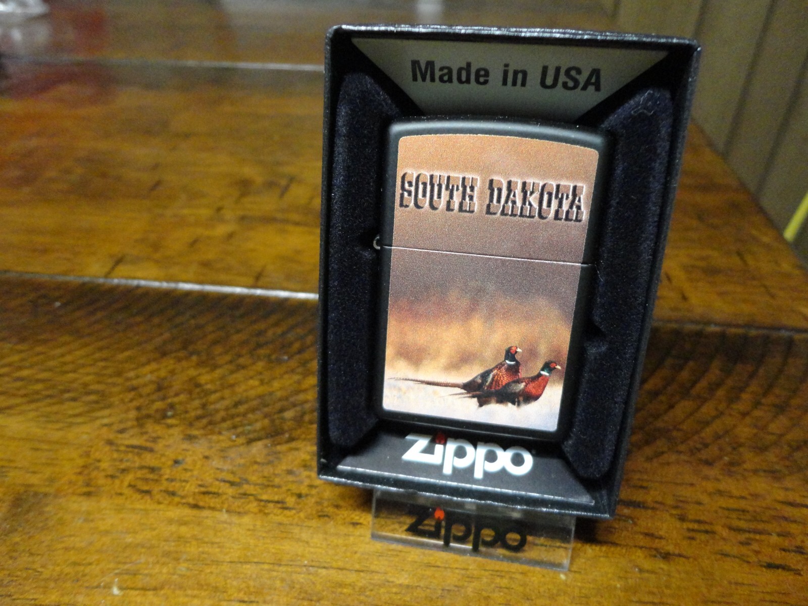 SOUTH DAKOTA RING NECK PHEASANTS ZIPPO LIGHTER MINT IN BOX